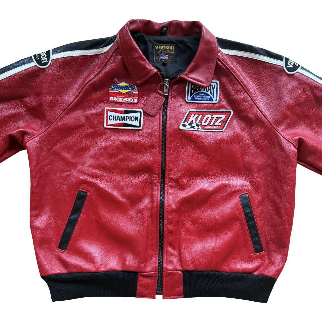 Vanson Leathers Vanson Leathers Leather Racing Jacket Size US XXL / EU 58 / 5 - 5 Thumbnail