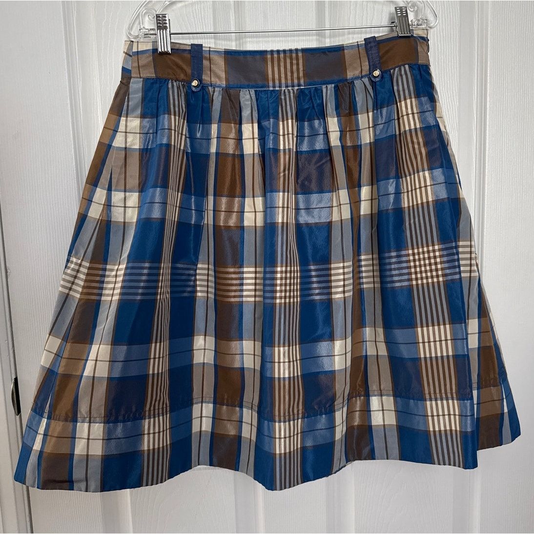 J.Crew J. Crew Collection plaid silk taffata skirt Fleur De Lis 10 Size 32" / US 10 / IT 46 - 14 Thumbnail