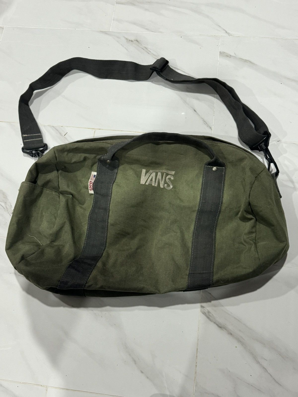 Vans 90’s vintage bag made in USA Vans × Vintage Vans duffer bag 90s | Grailed