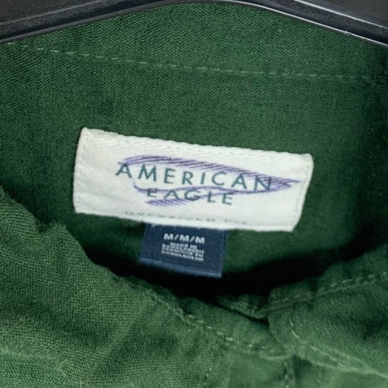 American Eagle Outfitters New American Eagle Womens Medium Sleeve Button Up Shirt Size M / US 6-8 / IT 42-44 - 3 Thumbnail