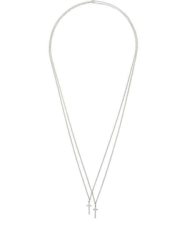 Dsquared2 Double Cross Necklace Gold Size ONE SIZE - 1 Thumbnail