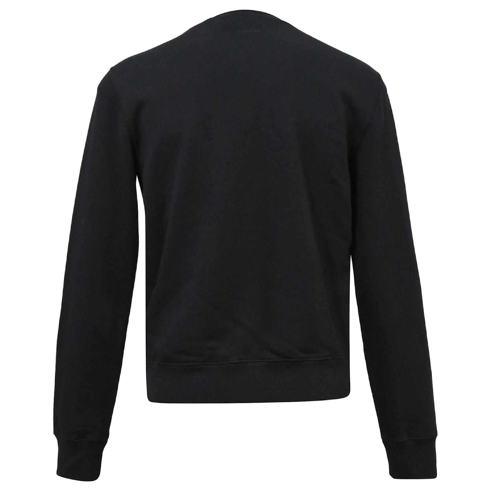Lanvin o1y0225 Logo Sweatshirt in Black Size US M / EU 48-50 / 2 - 4 Thumbnail