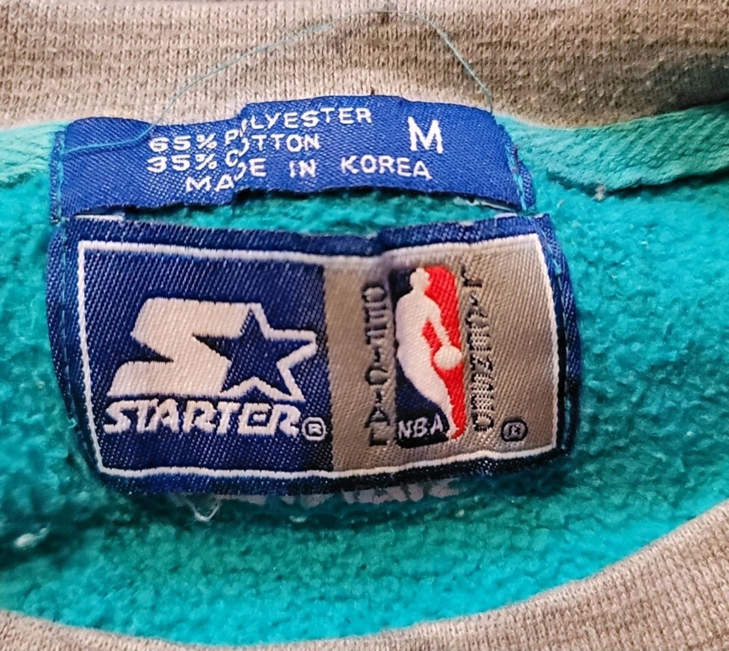 Starter Vintage 90's Star Charlotte Hornets Sweater Sz Medium Size US M / EU 48-50 / 2 - 4 Thumbnail