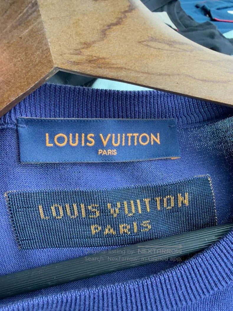 Louis Vuitton Louis Vuitton Blue and purple knitted short sleeve Size US S / EU 44-46 / 1 - 2 Thumbnail