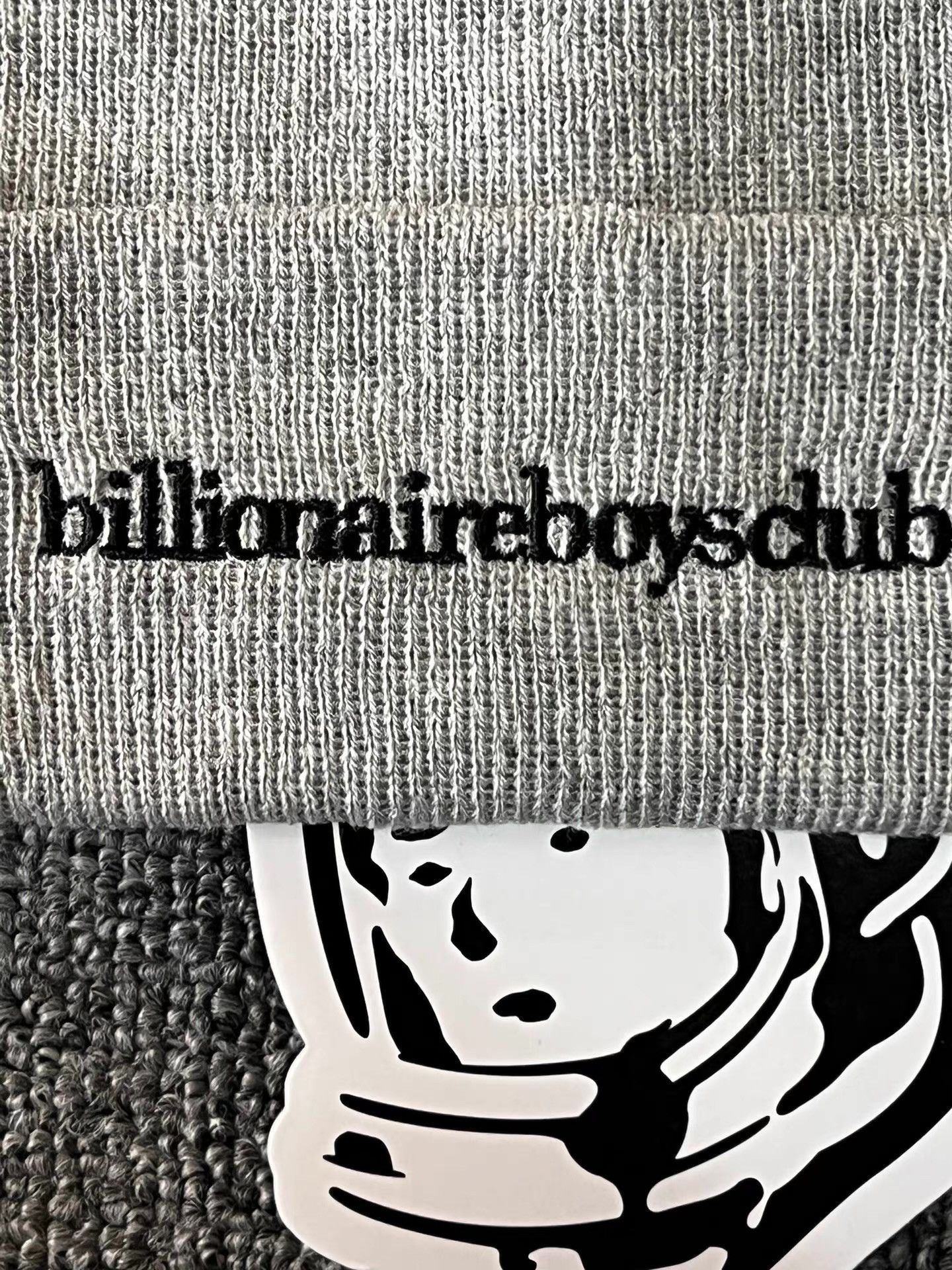 Billionaire Boys Club BBC Classic Embroidered Slogan Logo Knitted Beanie。 Q7 Size ONE SIZE - 4 Thumbnail