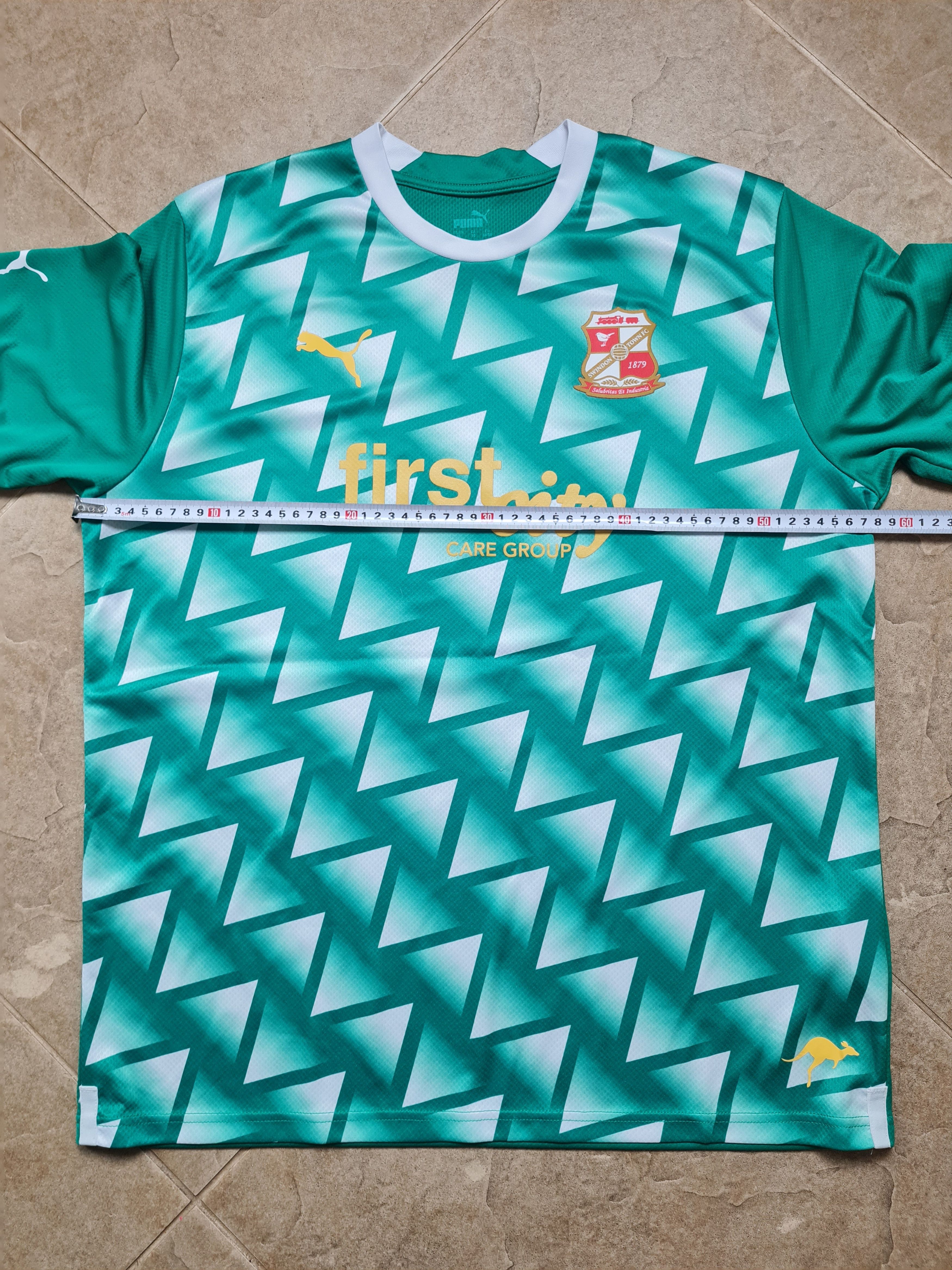 Puma Swindon Town 2022-23 Third Football Shirt Puma Retro Green Size US XL / EU 56 / 4 - 9 Thumbnail
