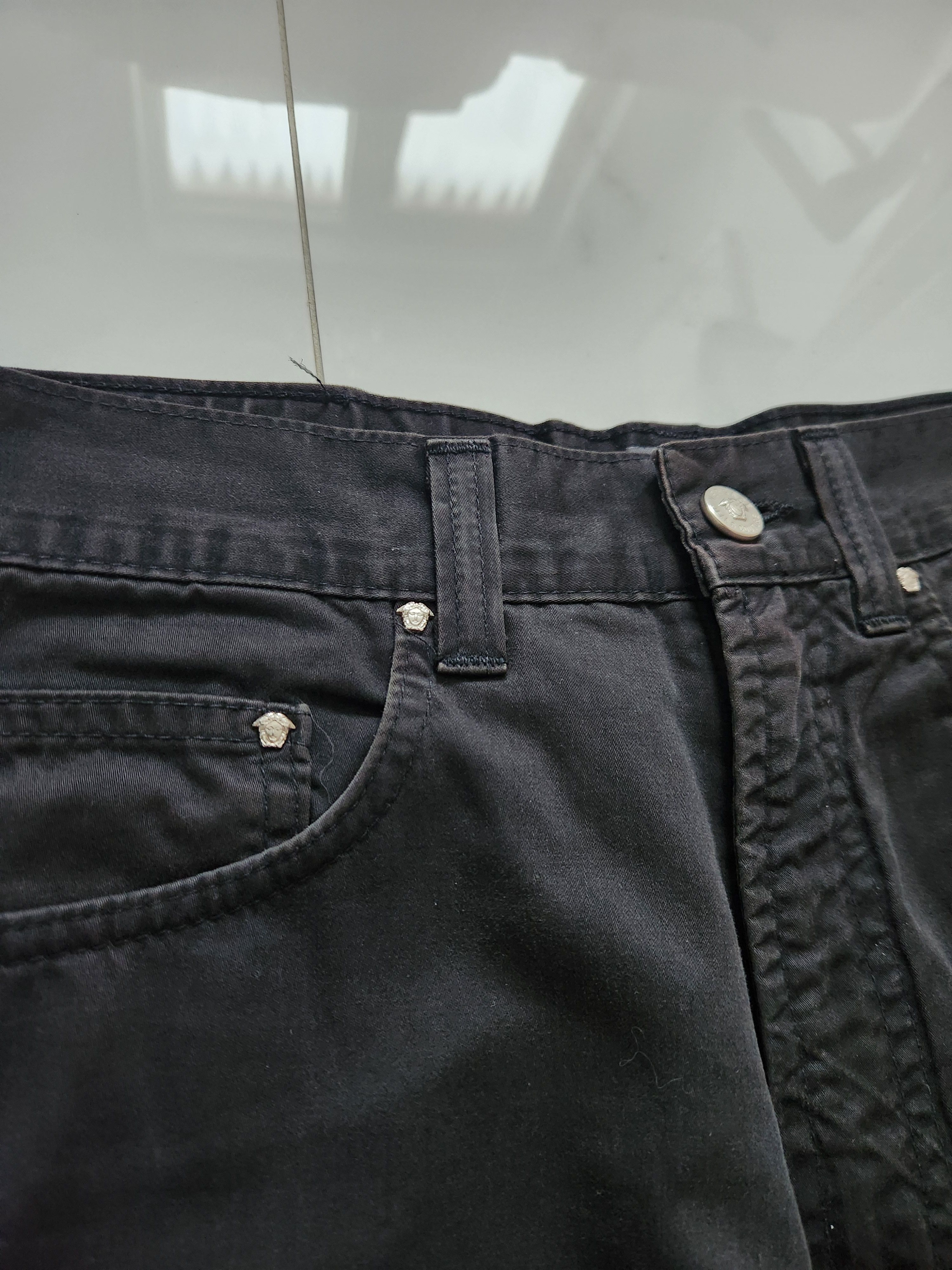 Versace Jeans Couture Versace Black Straight Jeans Size US 30 / EU 46 - 8 Thumbnail