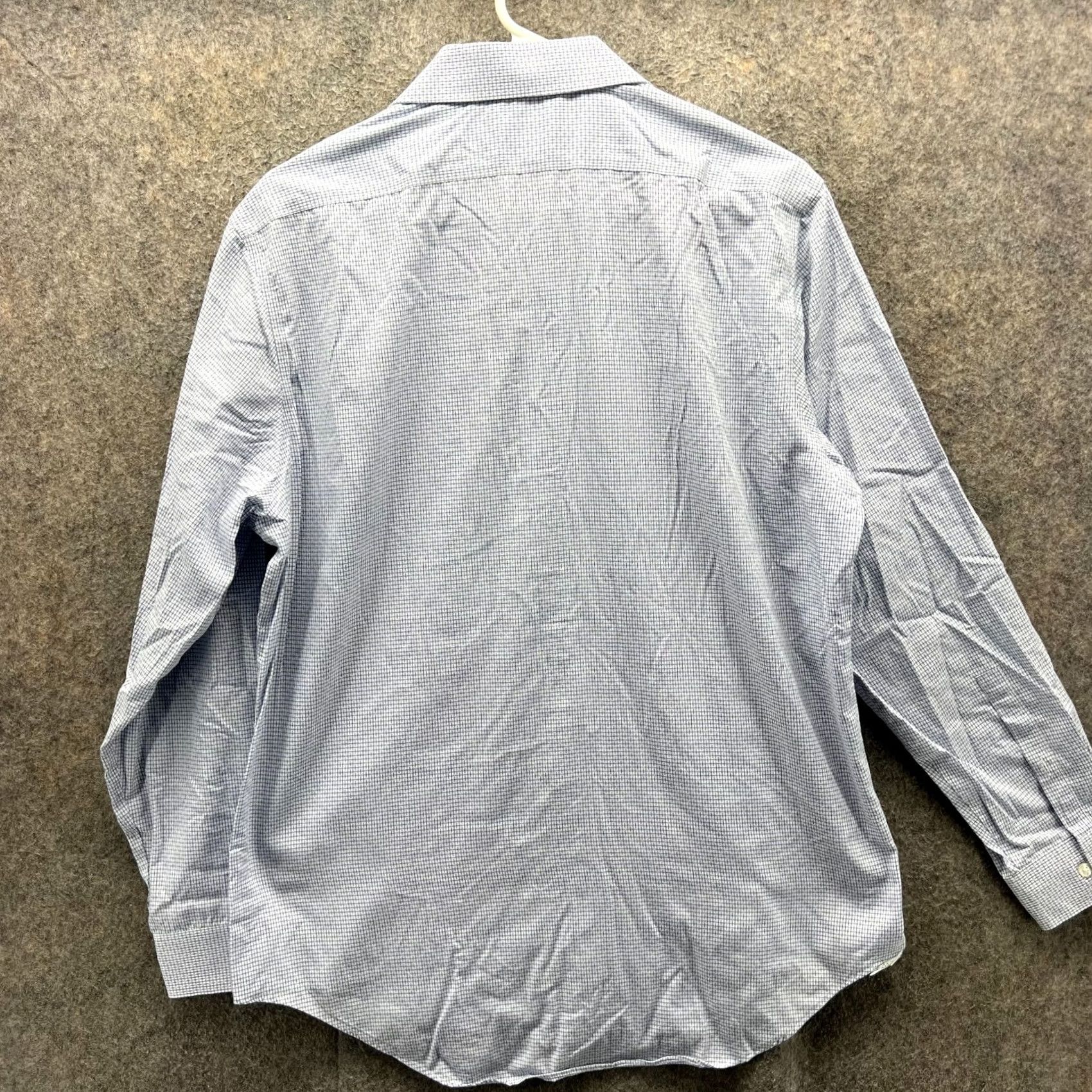 Calvin Klein VINTAGE Calvin Klein Shirt Mens 16 White Grey Button Down Performance Patterned Slim Size US L / EU 52-54 / 3 - 2 Thumbnail