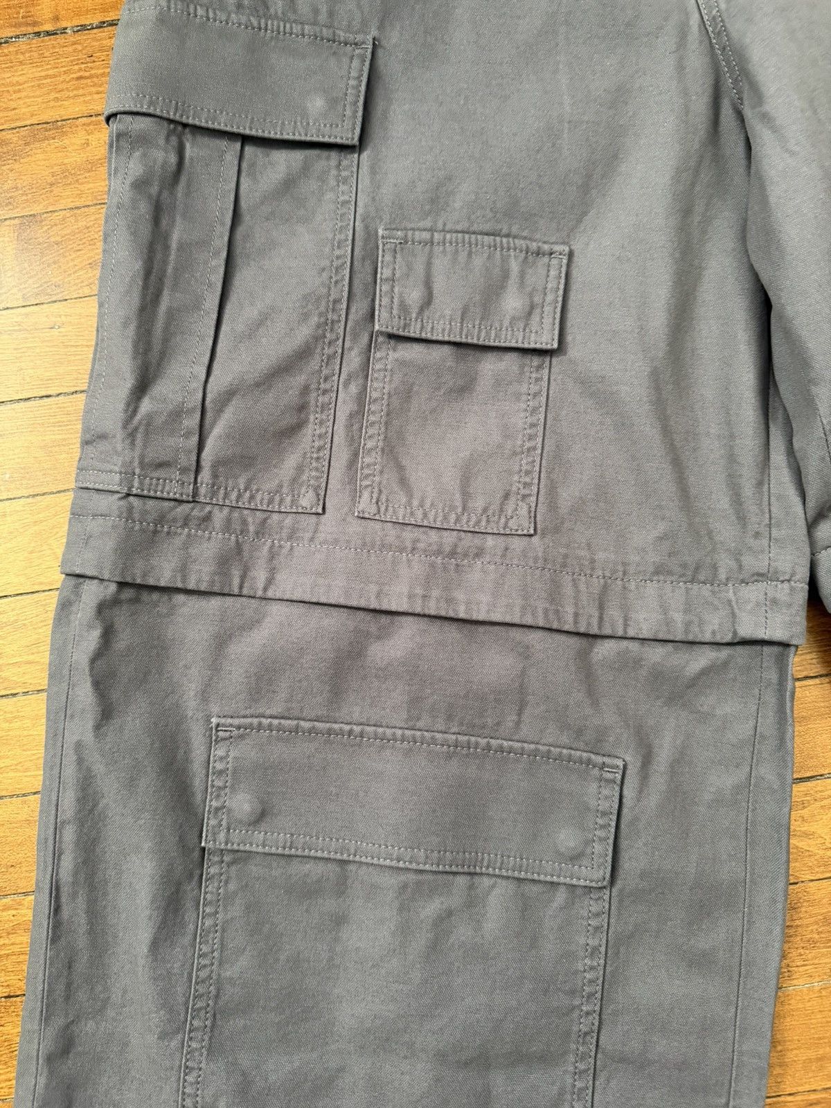 Ambush Design $1k Multi-pocket, wide-leg cotton cargo pants, Large, Italy Size US 34 / EU 50 - 6 Thumbnail