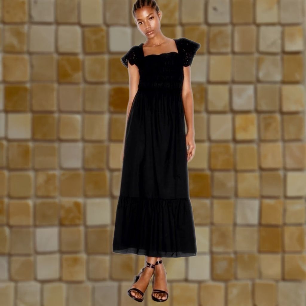 harper corset satin midi dress Floor-Length V-Neck Bridesmaid ruffle hems Color:#5 Coffee Skirt Backing We Want What She's