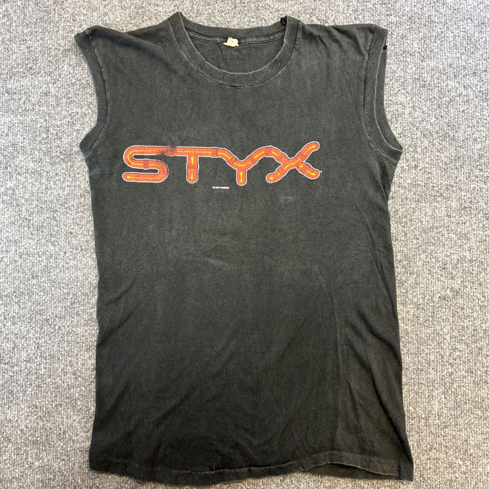Vintage VINTAGE STYX Concert Tour Shirt Kilroy Was Here 1983 Black T Shirt L 100% Cotton Size US L / EU 52-54 / 3 - 2 Thumbnail