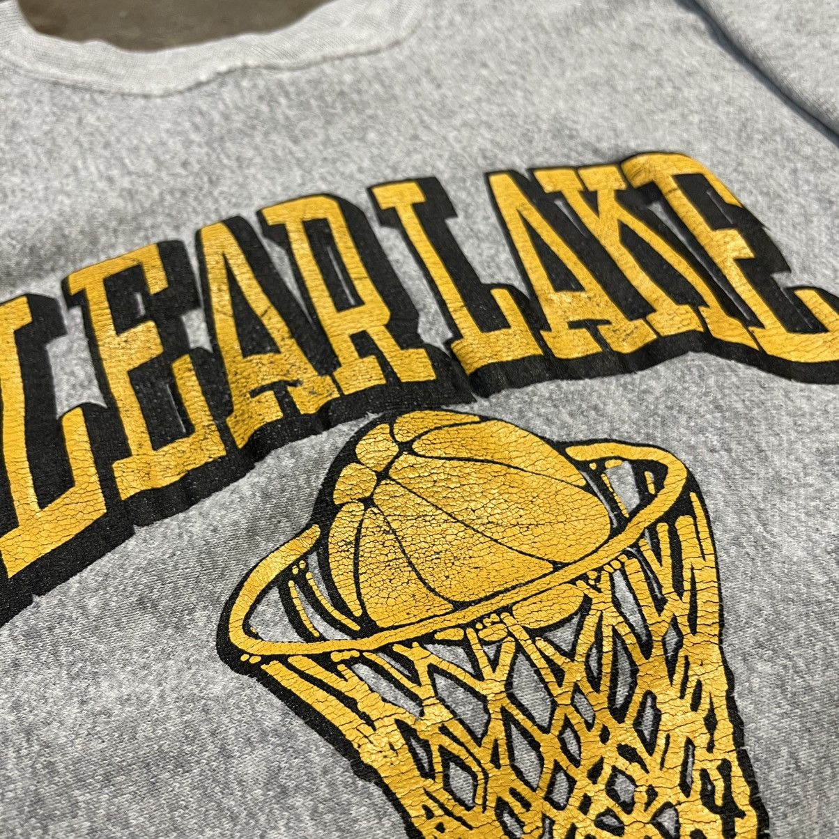 Hanes × Vintage Vintage 90s Heavyweight Basketball Crewneck Sweatshirt USA Size US XL / EU 56 / 4 - 5 Thumbnail