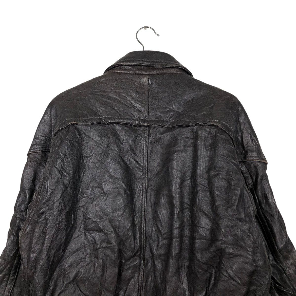 Japanese Brand 🔥VTG GENUINE LEATHER JACKET BIKER BONNEZ VOW ISSEY MIYAKE Size US L / EU 52-54 / 3 - 11 Thumbnail