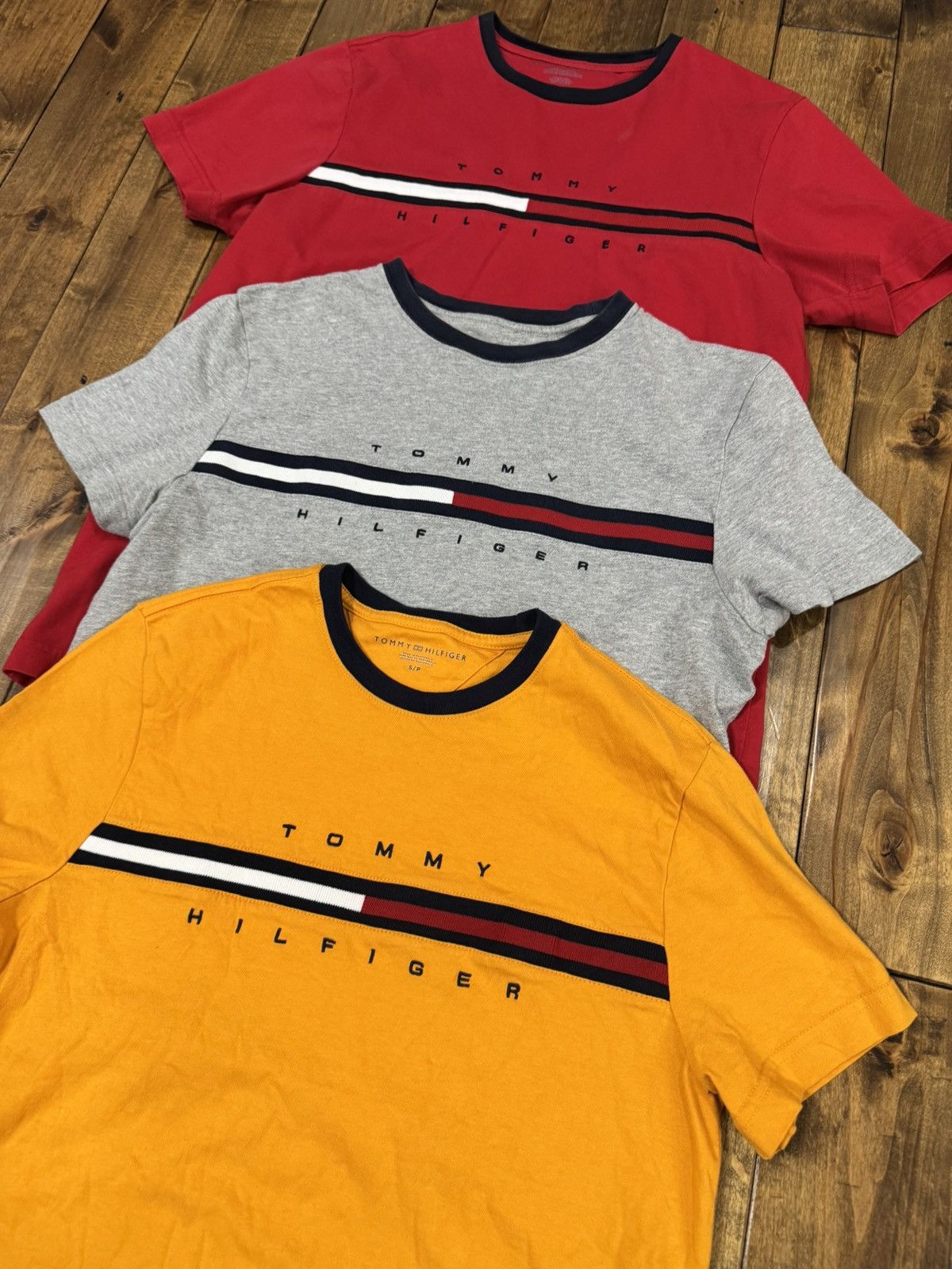 Tommy Hilfiger × Vintage 3 Vintage Tommy Hilfiger T Shirt set Size US S / EU 44-46 / 1 - 2 Thumbnail