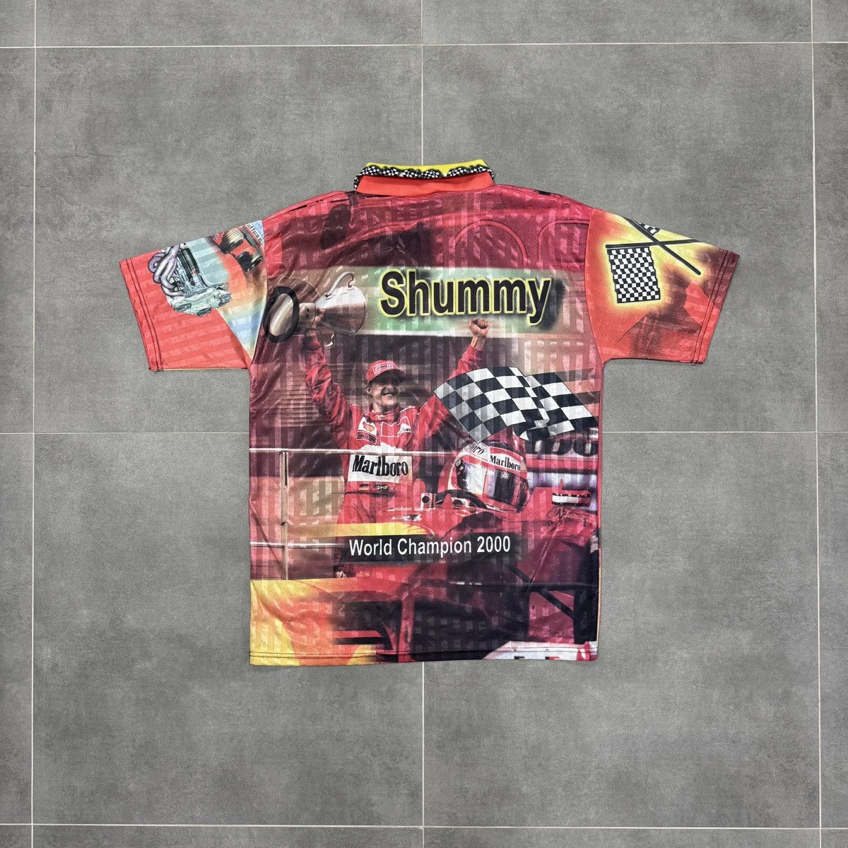 Ferrari × Formula 1 × Vintage Vintage Ferrari Michael Schumacher Shummy Racing Shirt Sz L Size US L / EU 52-54 / 3 - 14 Thumbnail