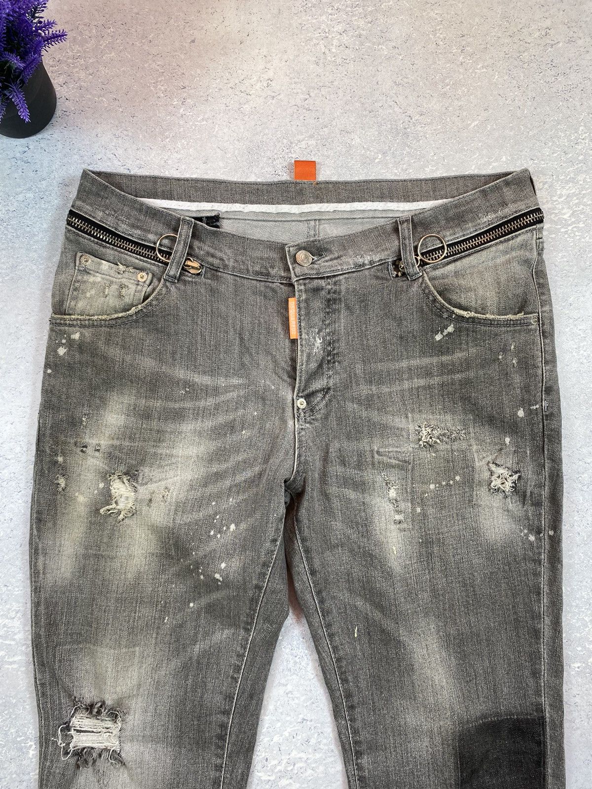 Dsquared2 Dsquared2 Grey Denim Pants Made in Italy Size 56 Size US 42 / EU 58 - 3 Thumbnail