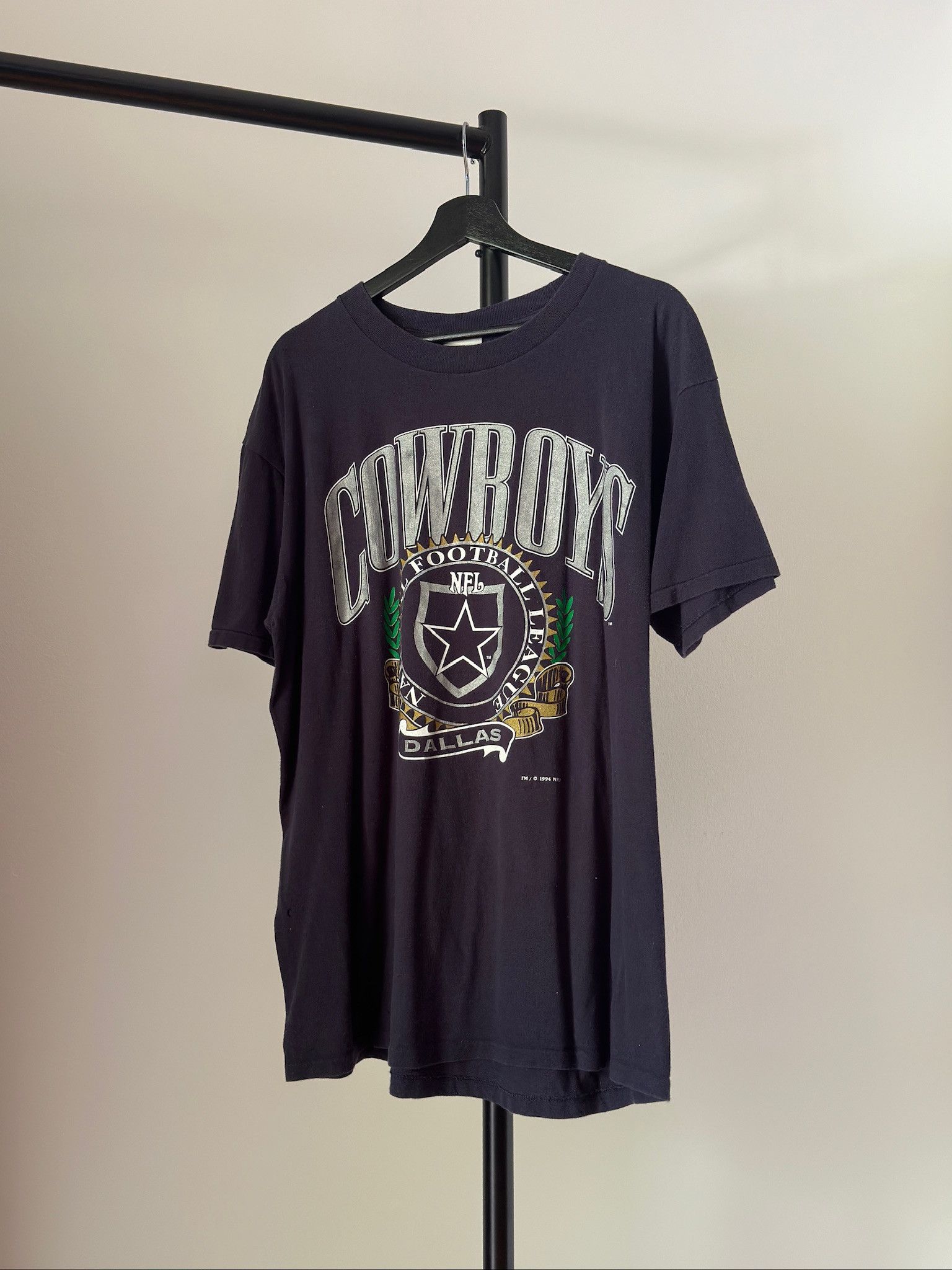 NFL × Vintage Vintage 1994 Dallas Cowboys T-Shirt Size US XL / EU 56 / 4 - 1 Thumbnail