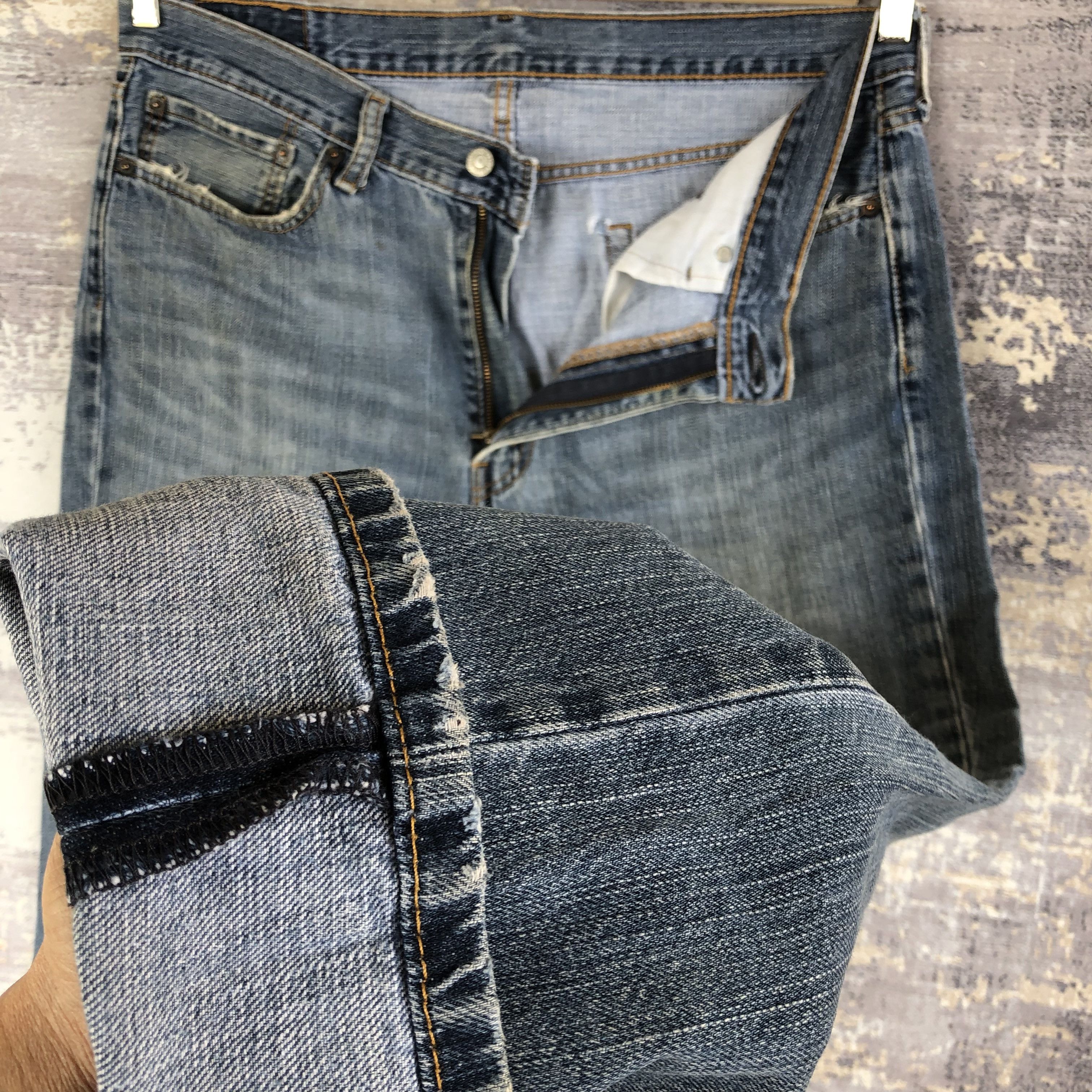 Levi's Vintage Levis 514 Jeans Levi's Dark Blue Wash Denim Pants Size US 36 / EU 52 - 8 Thumbnail
