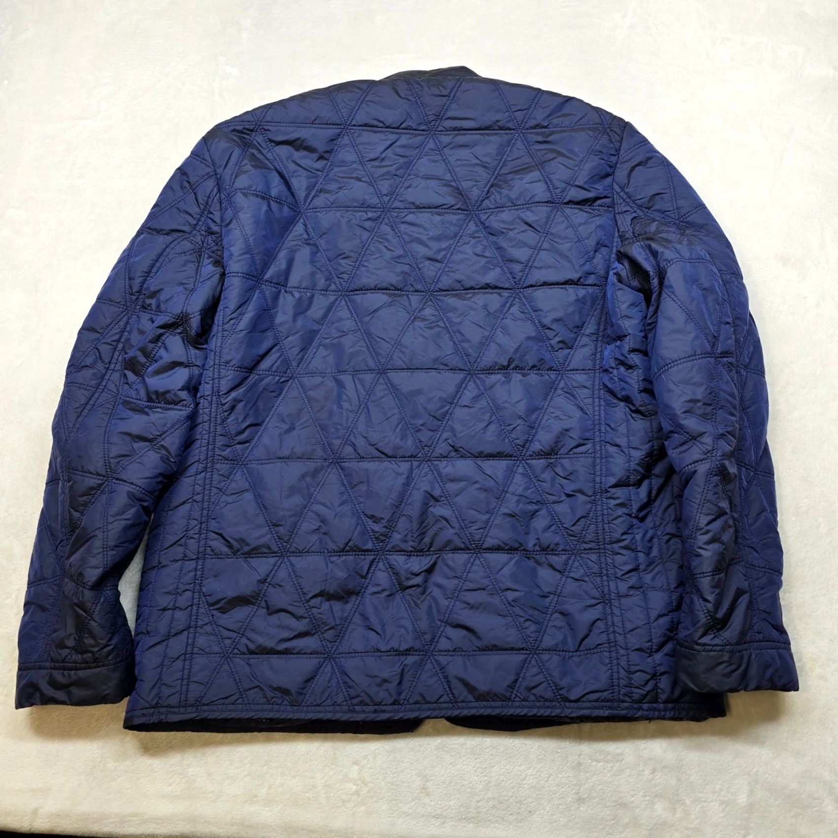 Tallia TALLIA Quilted Jacket Mens Large Navy Blue Zip Lightweight Nylon Size US L / EU 52-54 / 3 - 3 Thumbnail