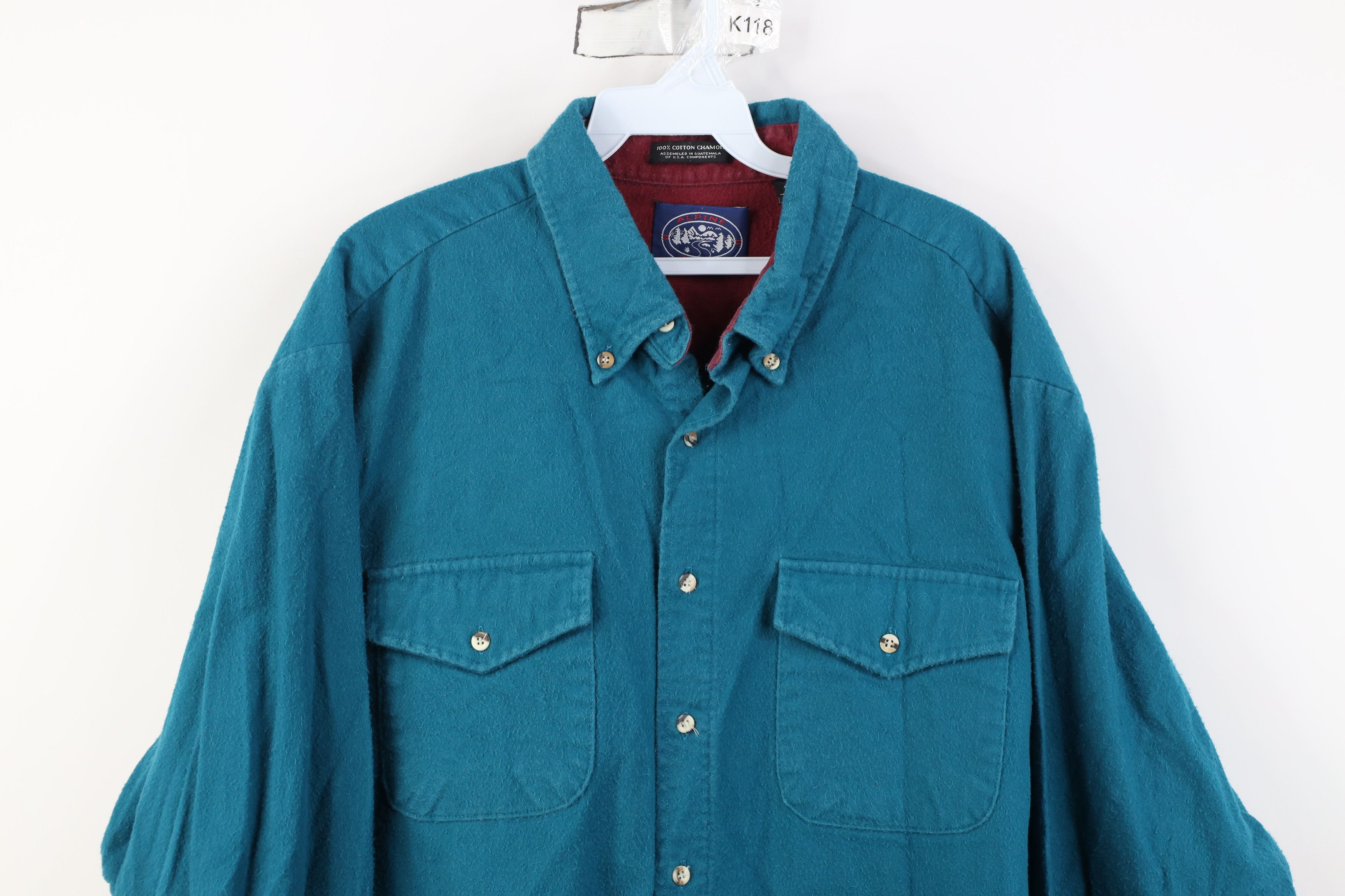 Vintage Vintage 90s Streetwear Cloth Collared Button Down Shirt Size US XXL / EU 58 / 5 - 2 Thumbnail