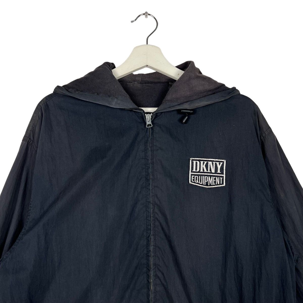 DKNY × Vintage 🔥 VINTAGE 90s DKNY USA HOODIE JACKET Size US S / EU 44-46 / 1 - 4 Thumbnail