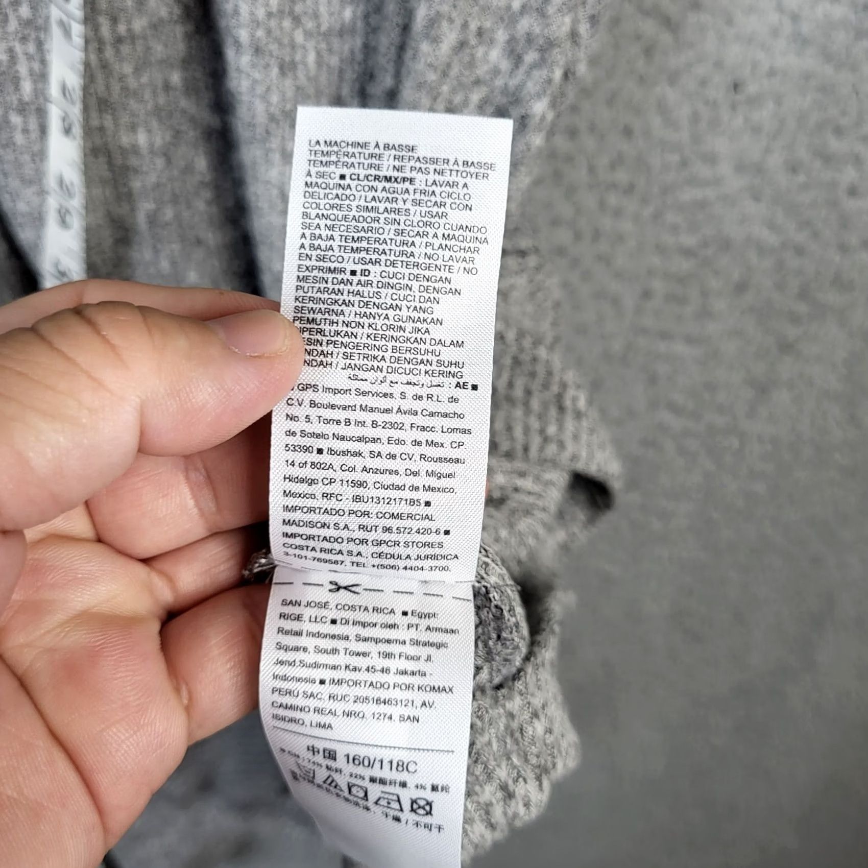 Old Navy Old Navy Dress Ribbed V-Neck Wrap Long Sleeve 1X Gray Solid Women’s Short Above the Knee New Size XL / US 12-14 / IT 48-50 - 7 Thumbnail