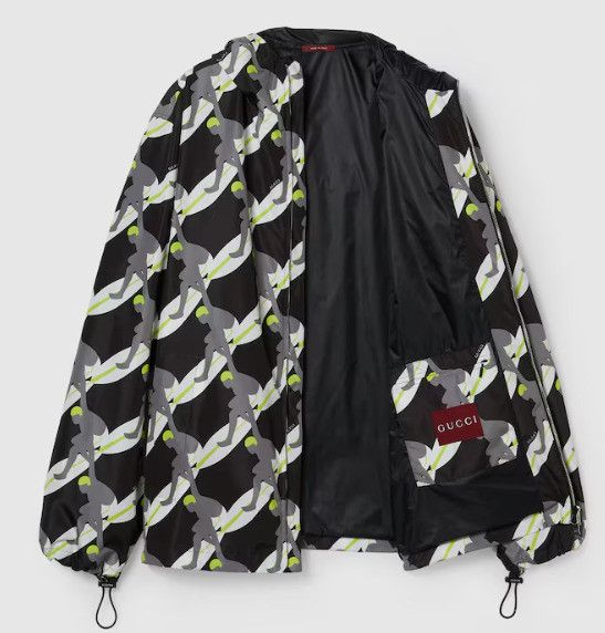 Gucci o1la5ras0426 Printed Technical Poplin Zip Jacket Size US S / EU 44-46 / 1 - 4 Thumbnail