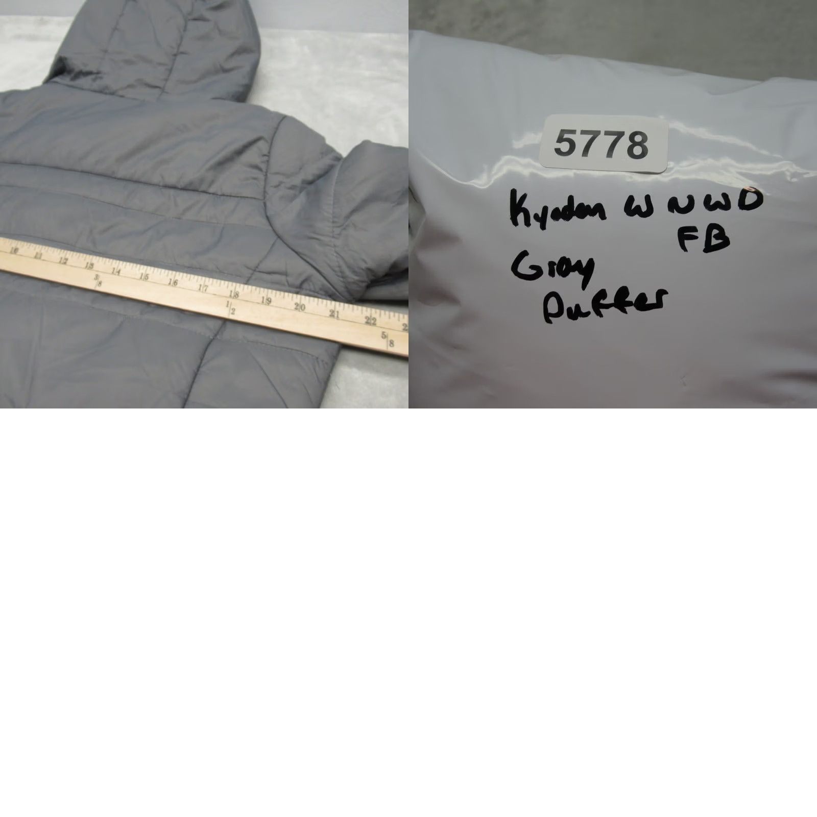 Kyodan Kyodan Outdoor Jacket Womens Large Gray Zip Hood Full Zip Puffer Hiking Camp NWD Size L / US 10 / IT 46 - 10 Thumbnail