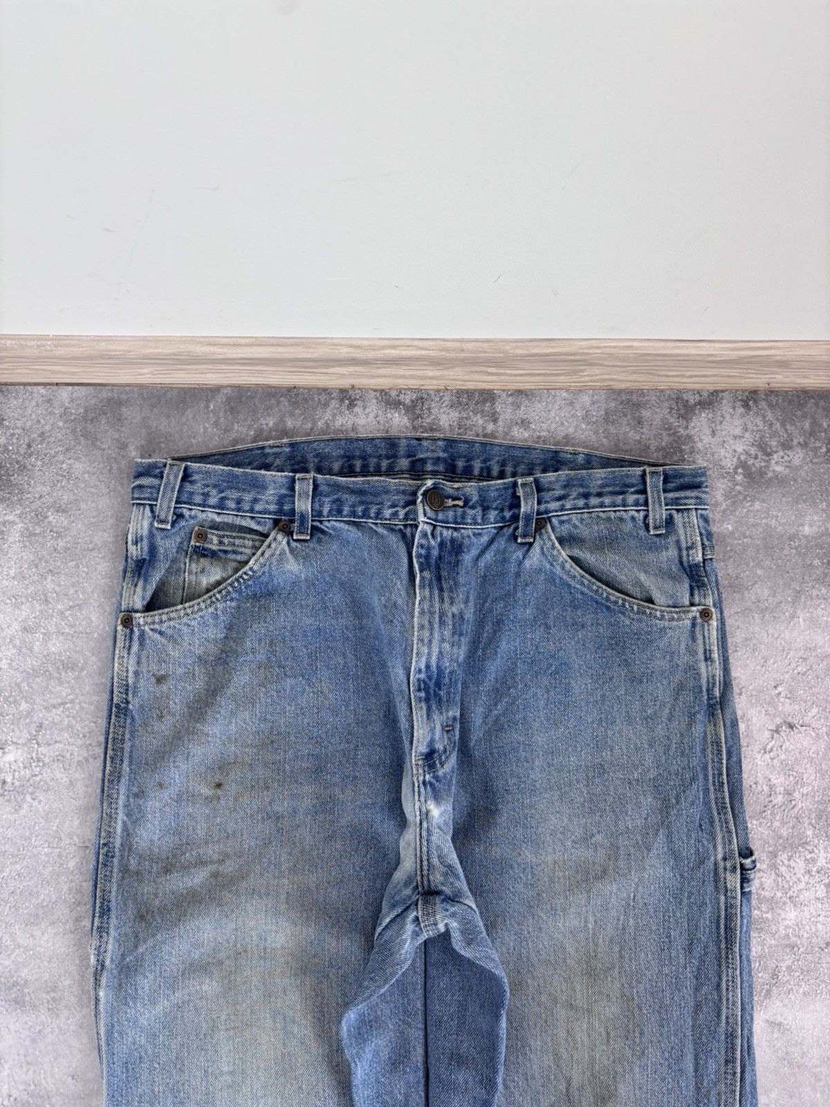 Dickies Vintage Dickies Faded Blue Carpenter Denim Jeans 1993SNB Size US 36 / EU 52 - 17 Thumbnail