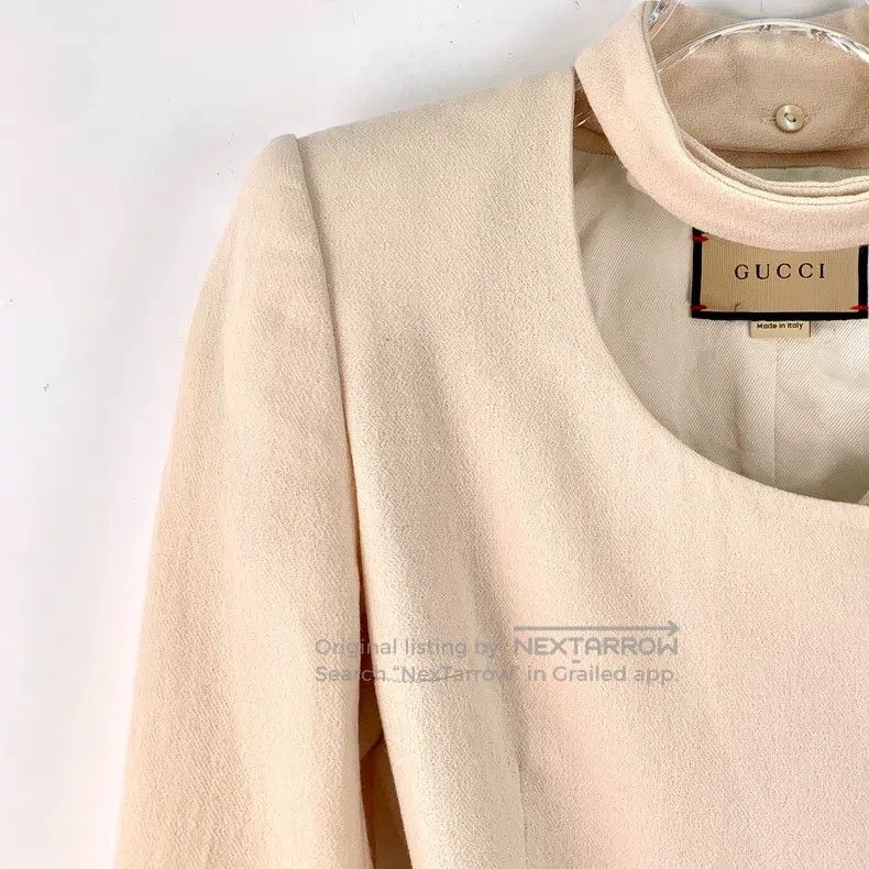 Gucci Gucci 23 apricot-coloured wool single-breasted long-sleeve Size XS / US 0-2 / IT 36-38 - 3 Thumbnail
