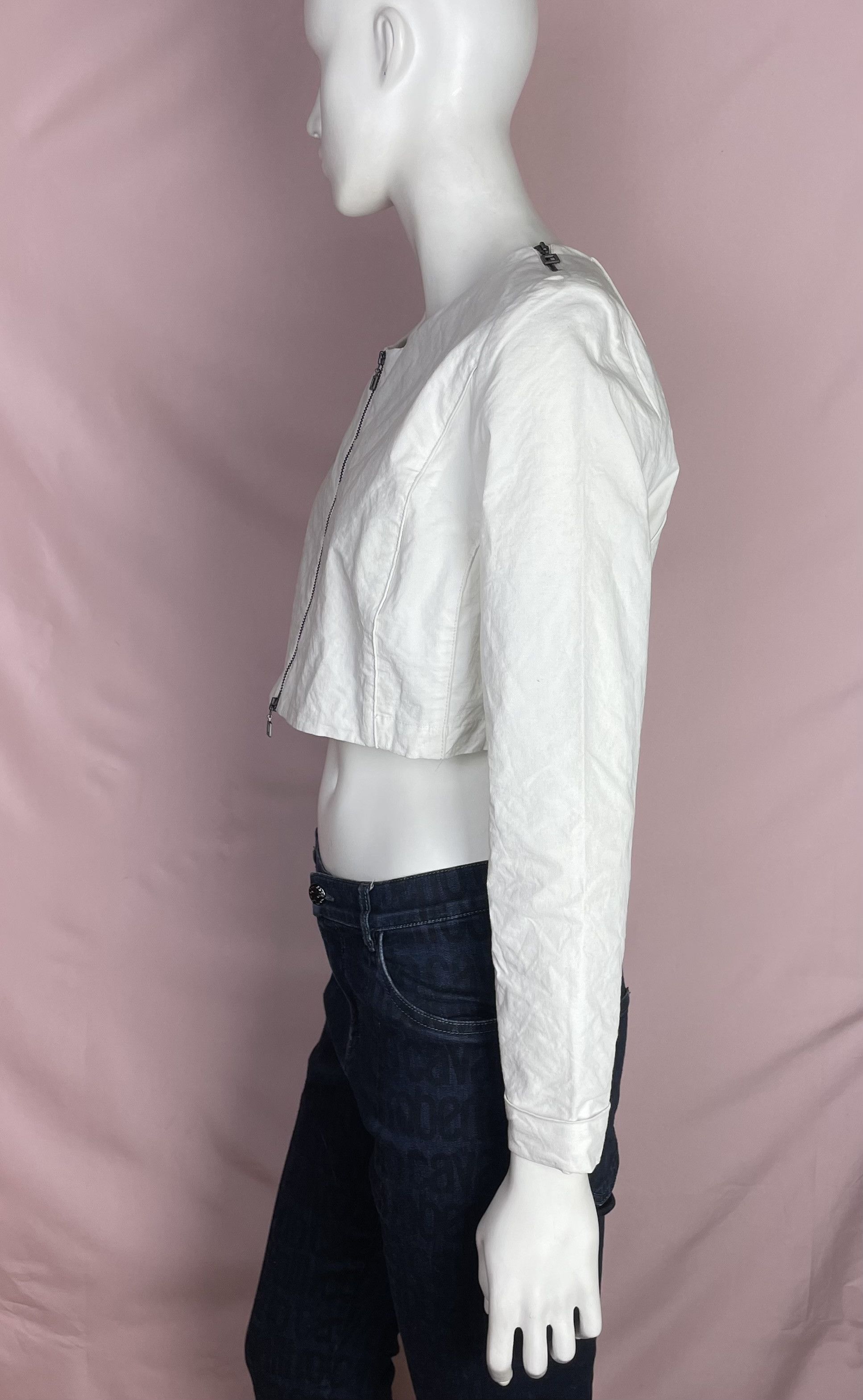 Sarah Pacini Sarah Pacini Cotton Zip Short Jacket Size 1 Size S / US 4 / IT 40 - 3 Thumbnail