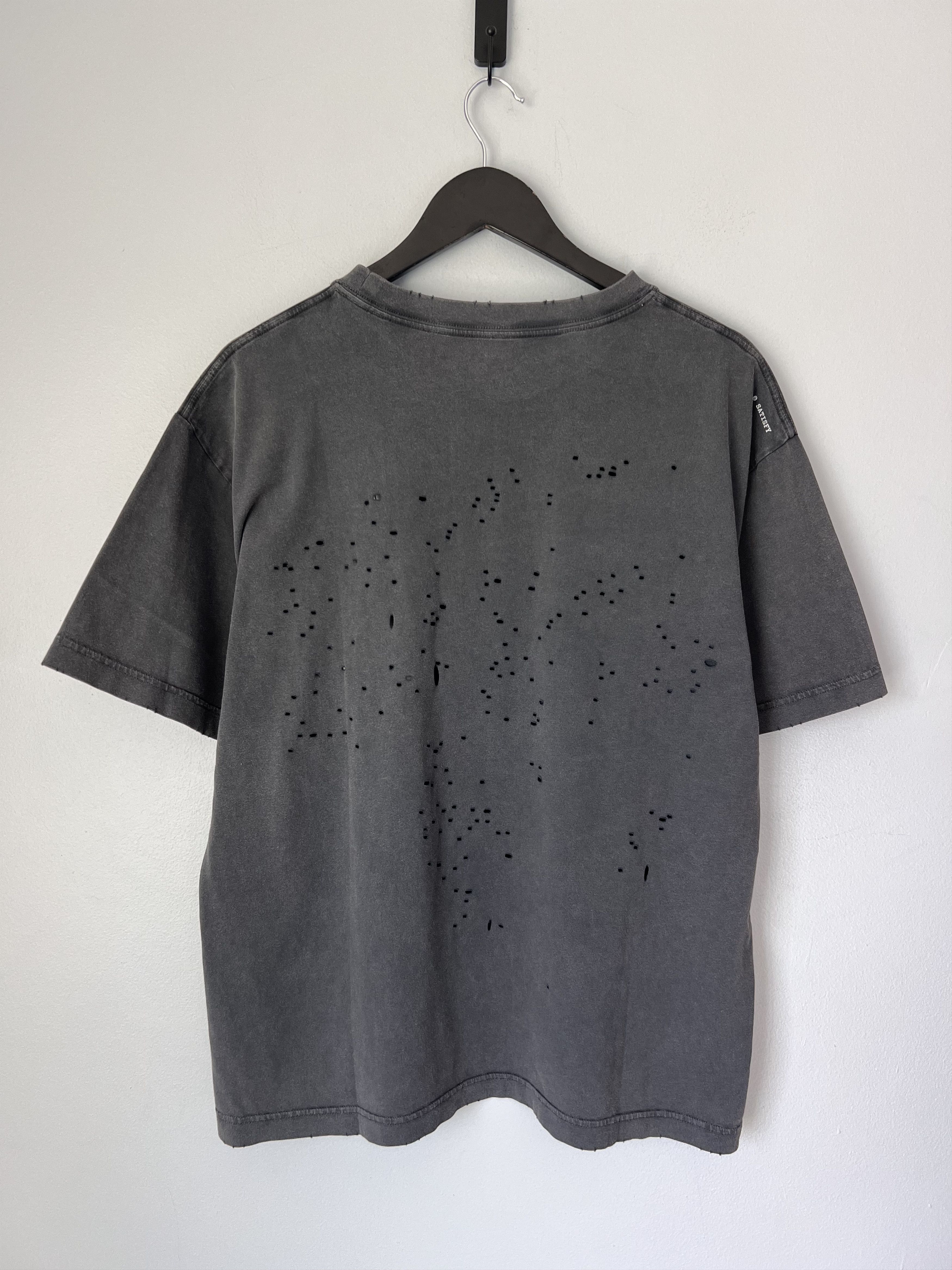 Satisfy Satisfy Running Oversized Text Logo Mothtech Tee in Black Size US M / EU 48-50 / 2 - 5 Thumbnail