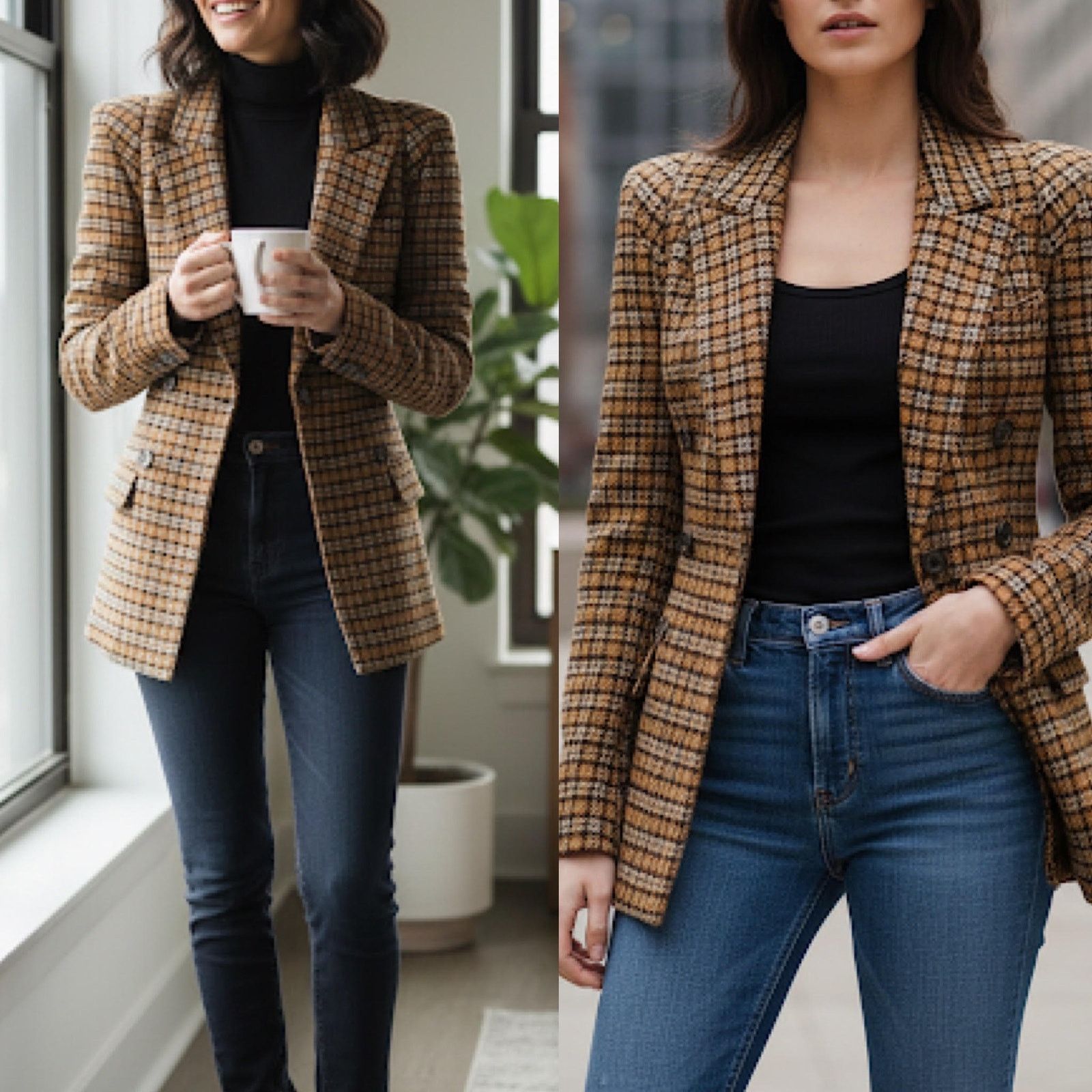 SMYTHE Smythe Plaid Blazer Not A Pagoda Tweed Plaid Jacket Size 0 Size XS / US 0-2 / IT 36-38 - 1 Thumbnail