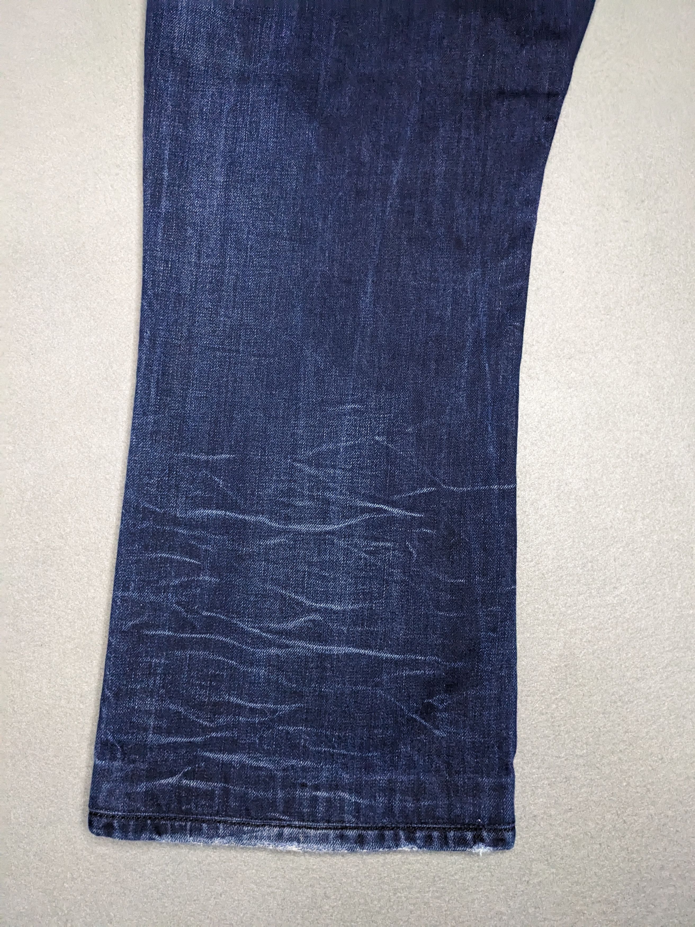 Diesel Diesel Zathan Jeans Mens 42x28 Blue Dark Wash Bootcut Italy Size US 42 / EU 58 - 11 Thumbnail