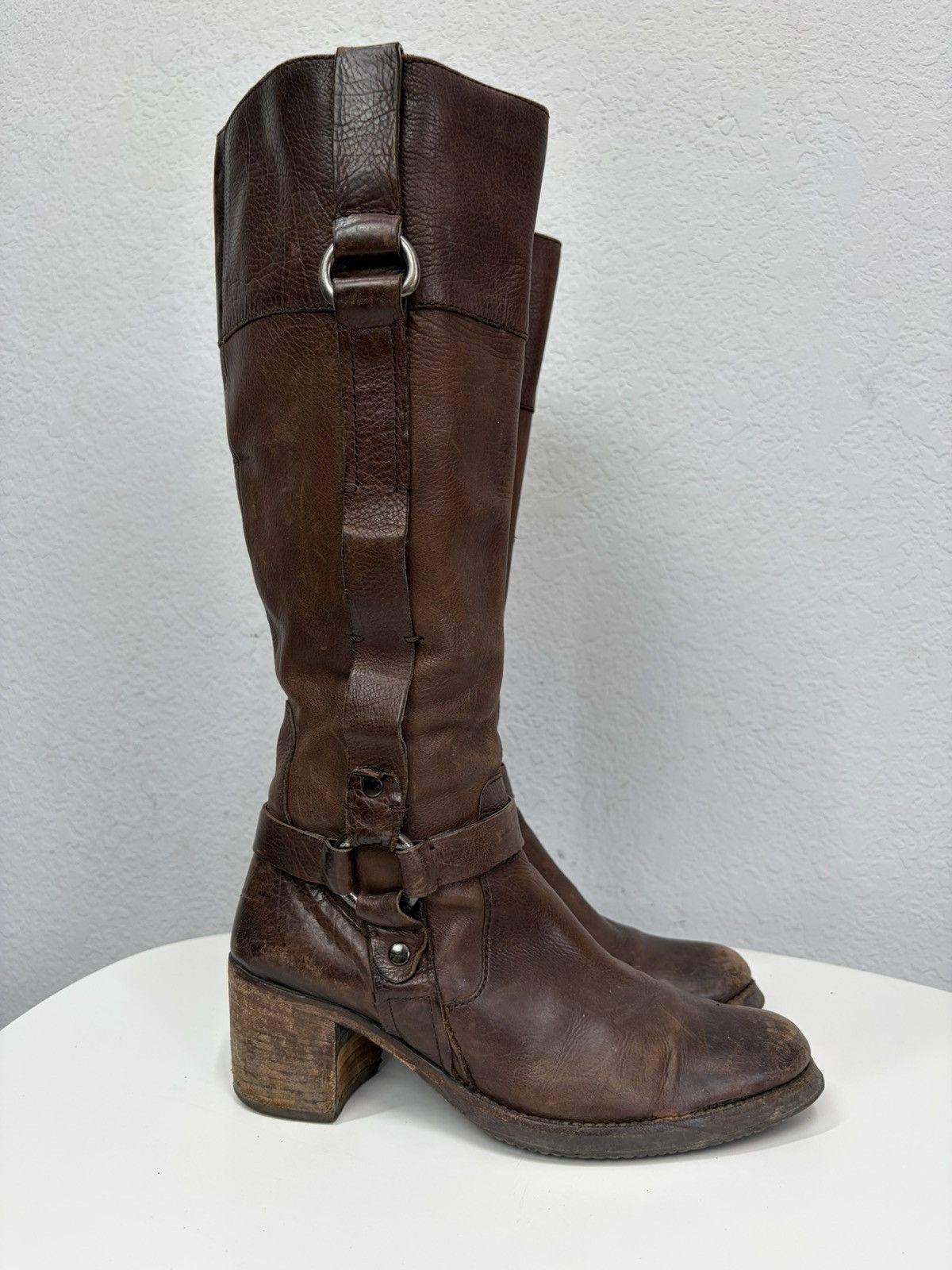 If Six Was Nine A.S. 98 Avant Garde Archive Leather Belted Boots Size US 9 / IT 39 - 1 Thumbnail