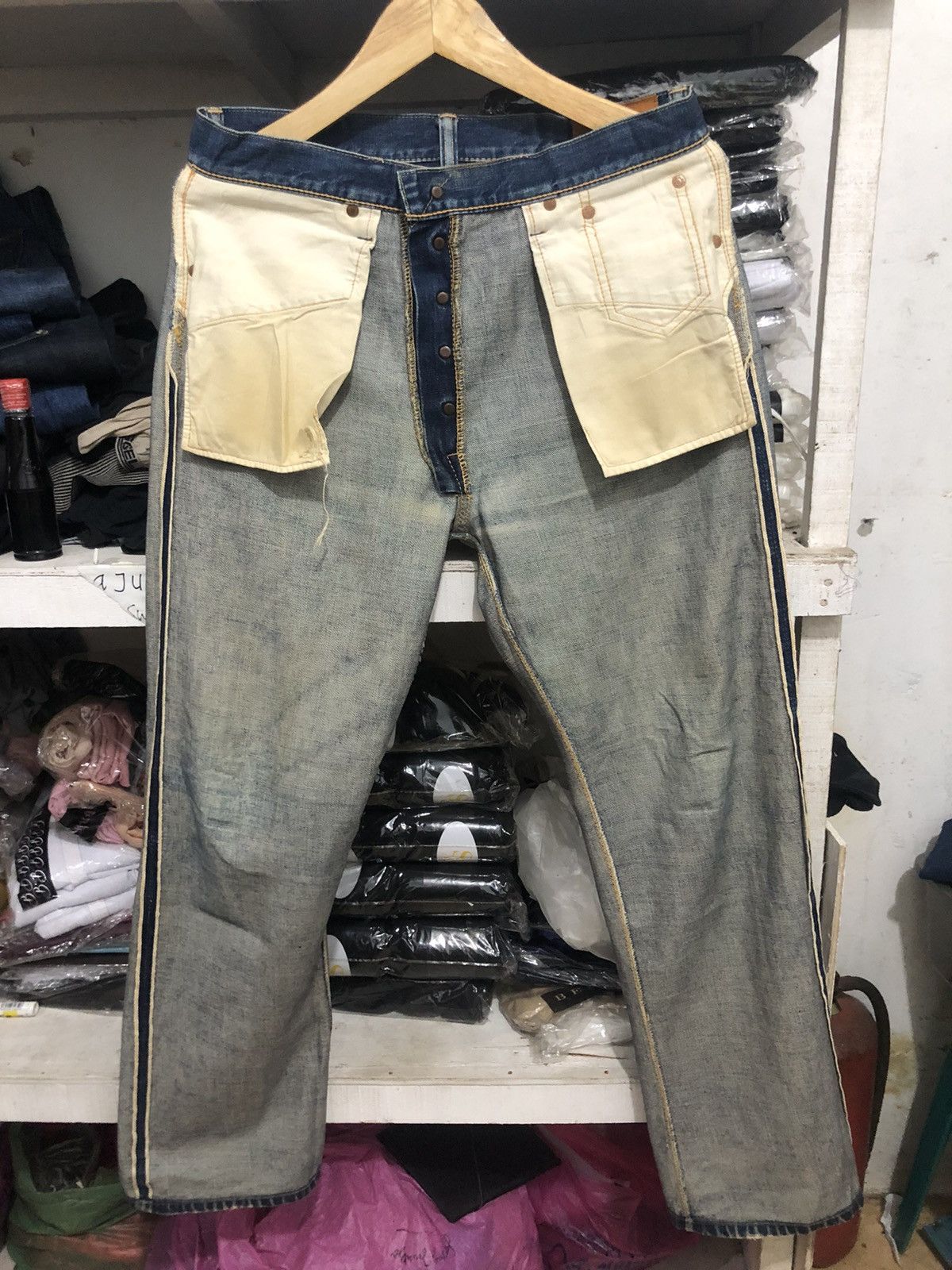 Japanese Brand × Warehouse Vintage Warehouse Gold Line Selvedge denim Size US 32 / EU 48 - 11 Thumbnail