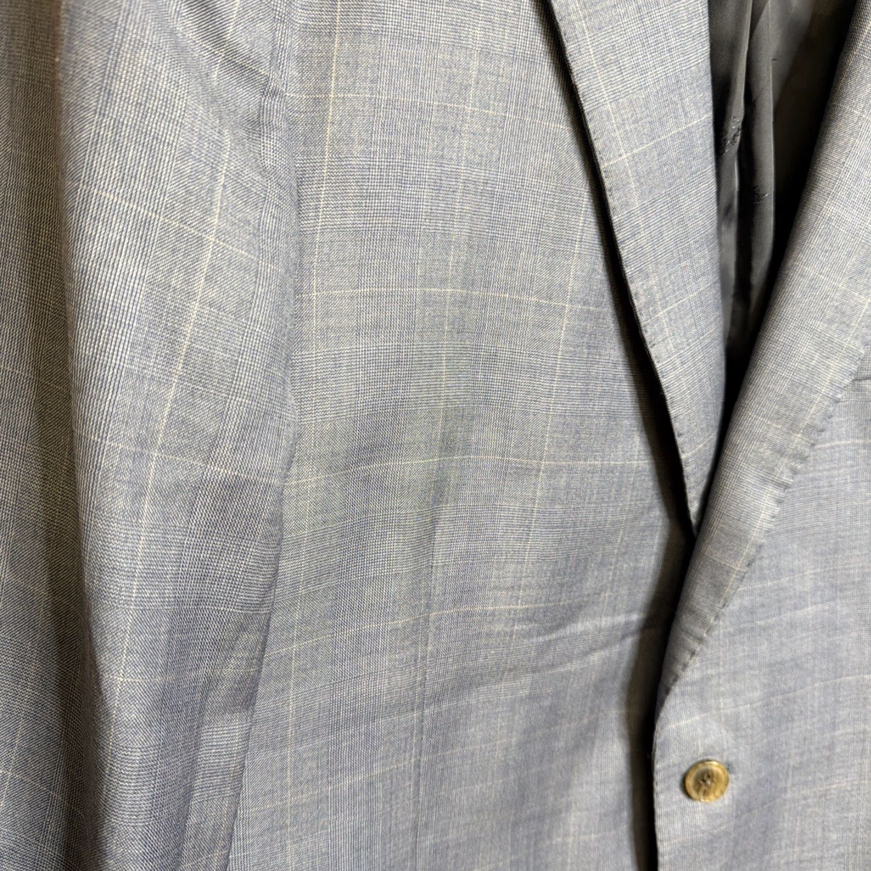 Jos. A. Bank Jos A Bank Reserve Mens Striped Blazer Blue 44R 100% Wool Sustaina Wool Size 44R - 2 Thumbnail