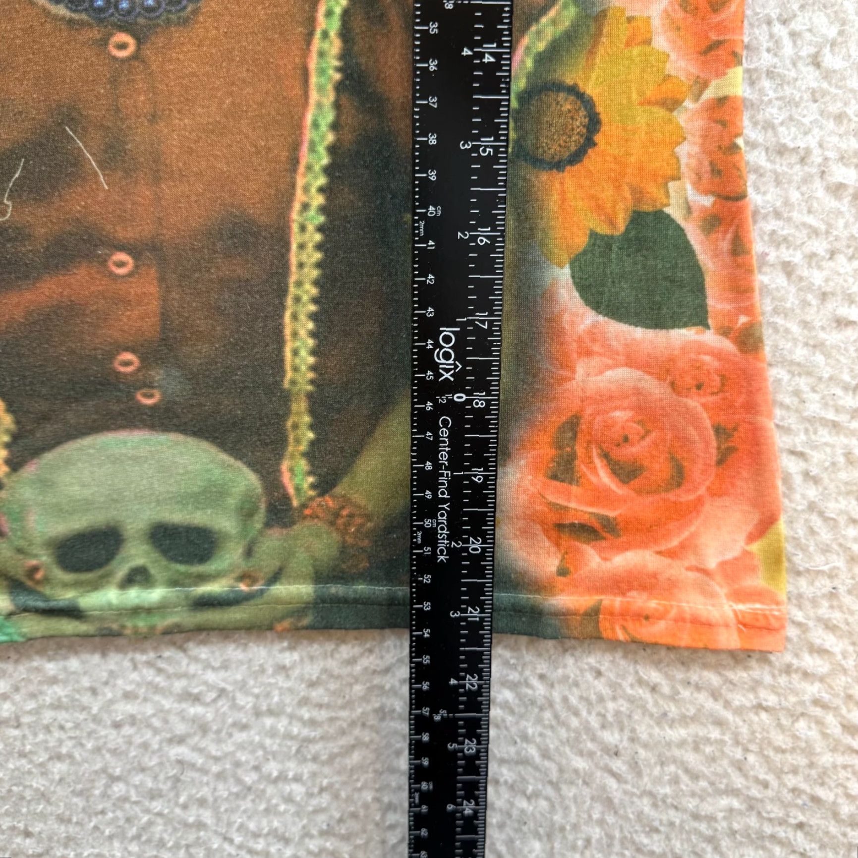 Vintage Y2K Vintage ROXY Shirt M WOMENS Sugar Skulls Day of the Dead Graphic Orange Shirt Size M / US 6-8 / IT 42-44 - 6 Thumbnail