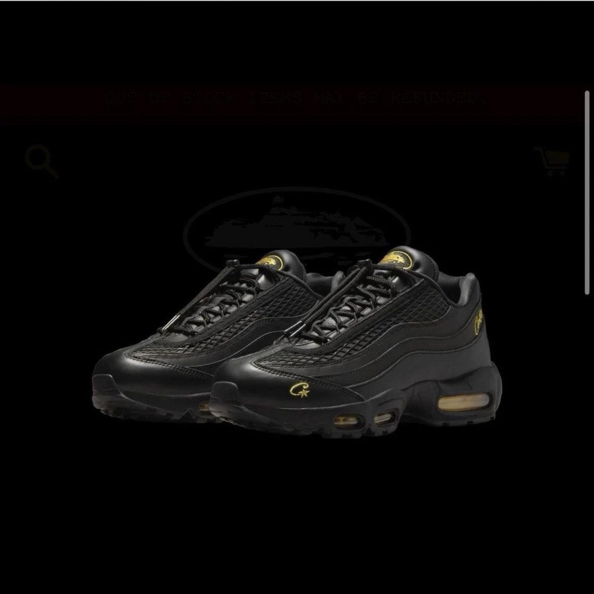 Corteiz × Nike Corteiz airmax 95 Honey blacks US12/UK11 Size US 12 / EU 45 - 3 Thumbnail