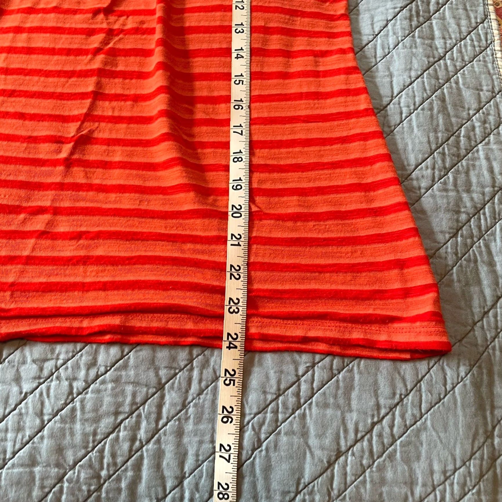 Loft LOFT Tank Top Shirt Womens L Orange Red Striped Sleeveless Breezy Colorful Casual Beach 90s Theme Size L / US 10 / IT 46 - 7 Thumbnail