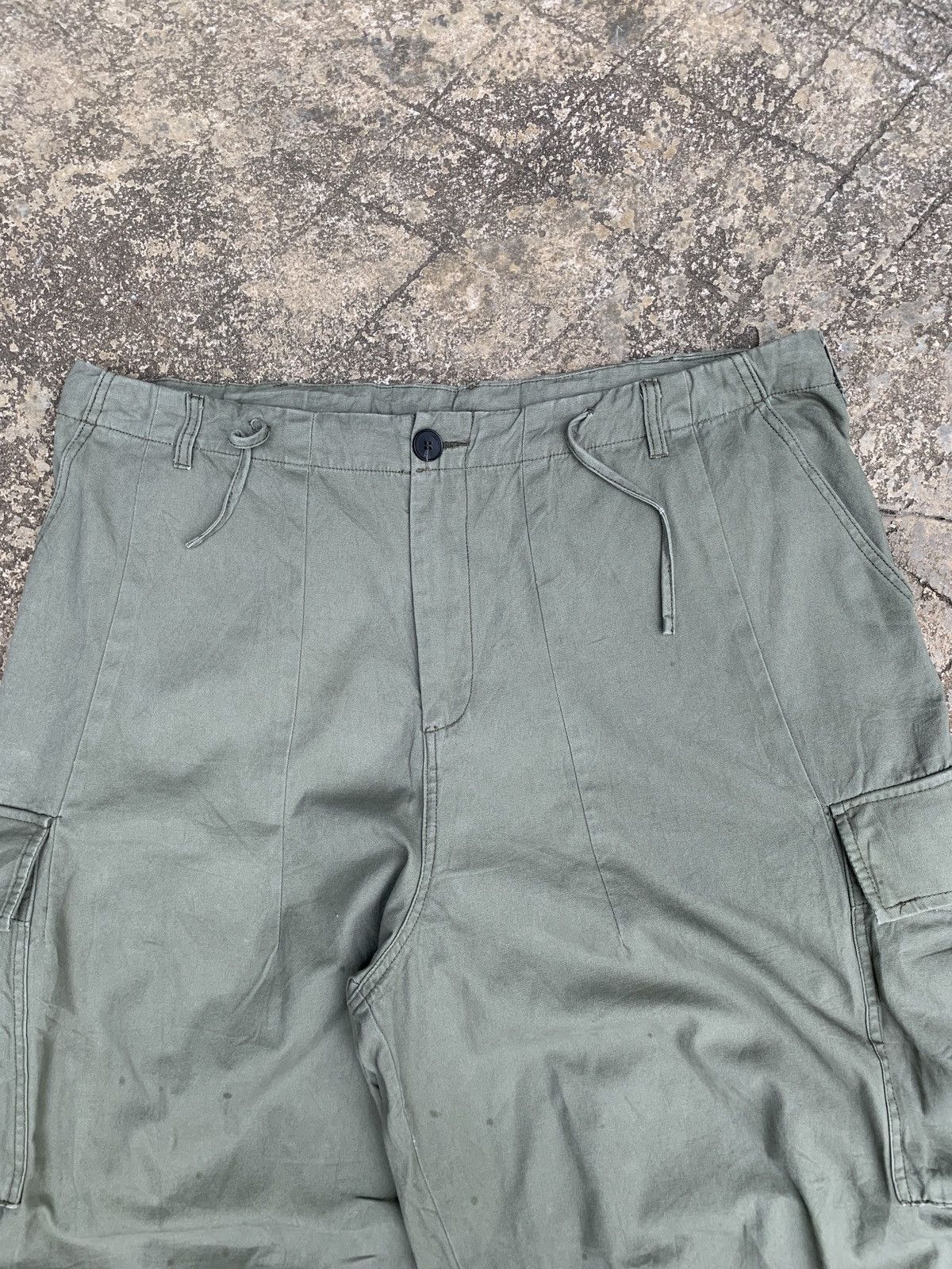 Japanese Brand China Crying Center Green Army Baggy Baloon Canvas Pants Size US 36 / EU 52 - 4 Thumbnail
