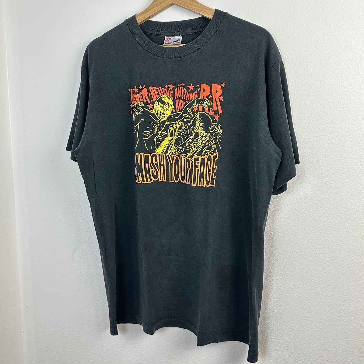 Band Tees × Japanese Brand × Vintage Vintage 1999 Smash Your Face Japanese Punk Band T Shirt L Size US L / EU 52-54 / 3 - 2 Thumbnail