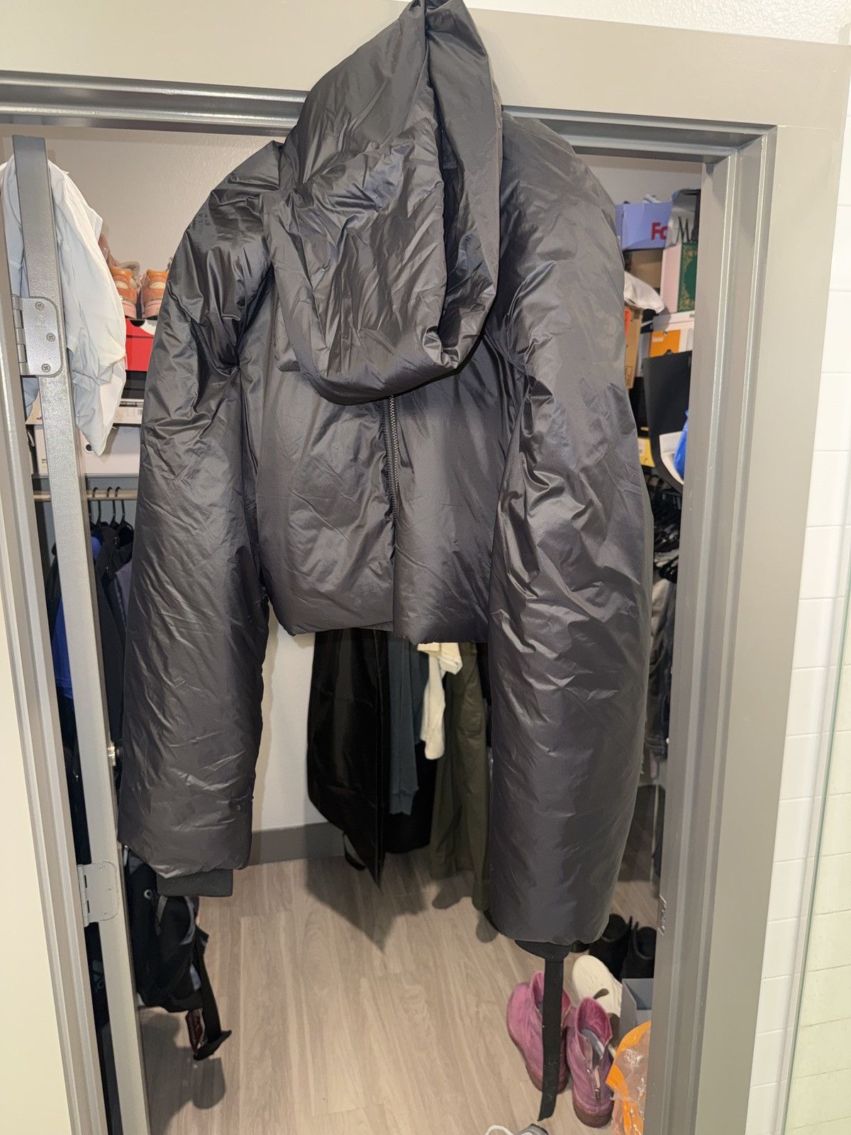 Rick Owens Drkshdw Rick Owens DRKSHDW Convertible Jacket Size US XL / EU 56 / 4 - 4 Thumbnail
