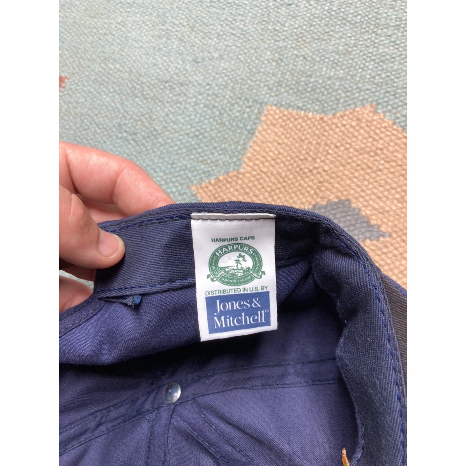 Vintage VINTAGE Collegiate strapback hat cap MSU Michigan state university college bar navy blue Men Adjustable Blue University Strapback Mens Size ONE SIZE - 6 Thumbnail