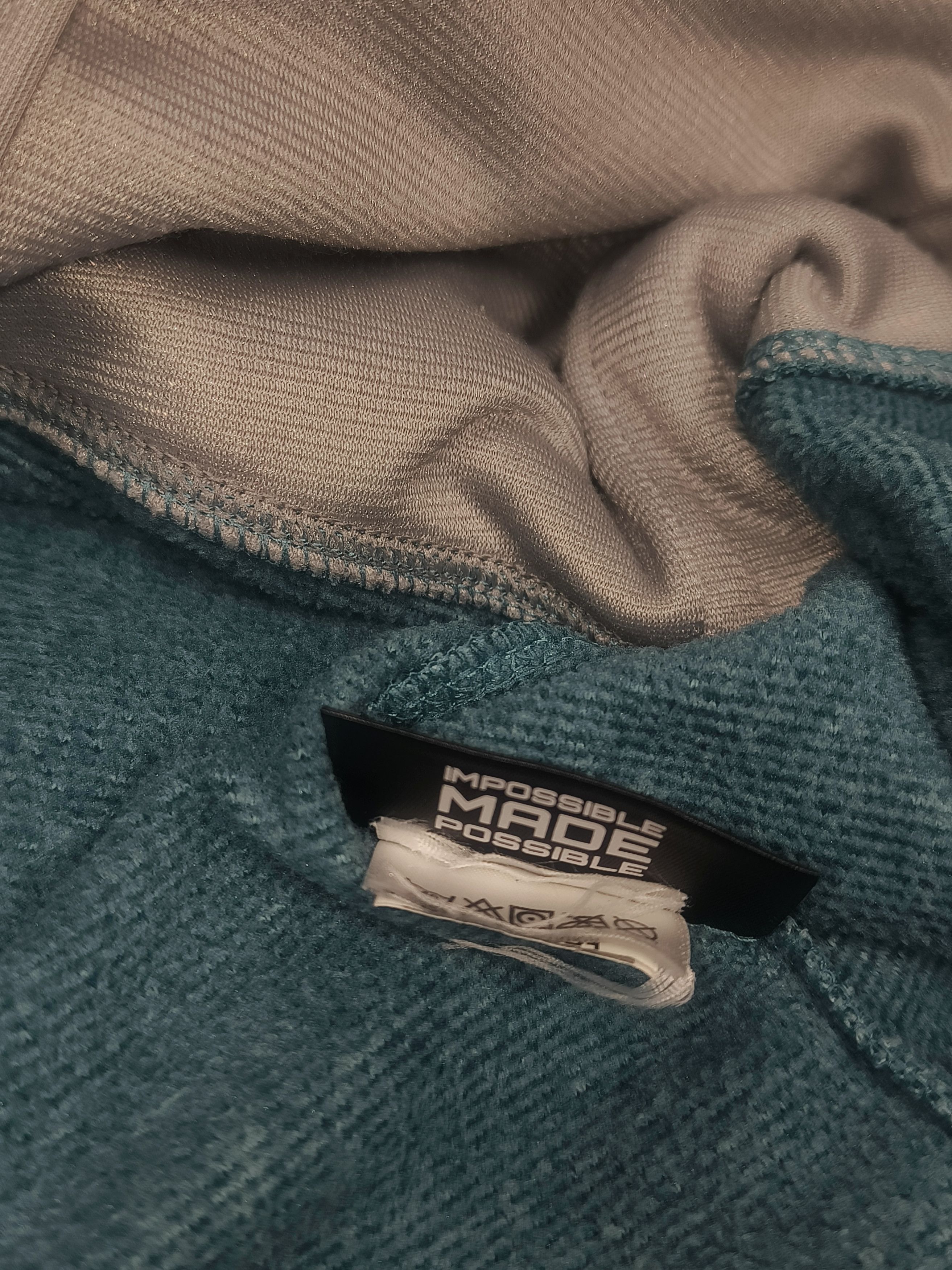 The North Face North Face Womens Mezzaluna Full Zip Teal Blue Fleece Hoodie Size L / US 10 / IT 46 - 4 Thumbnail