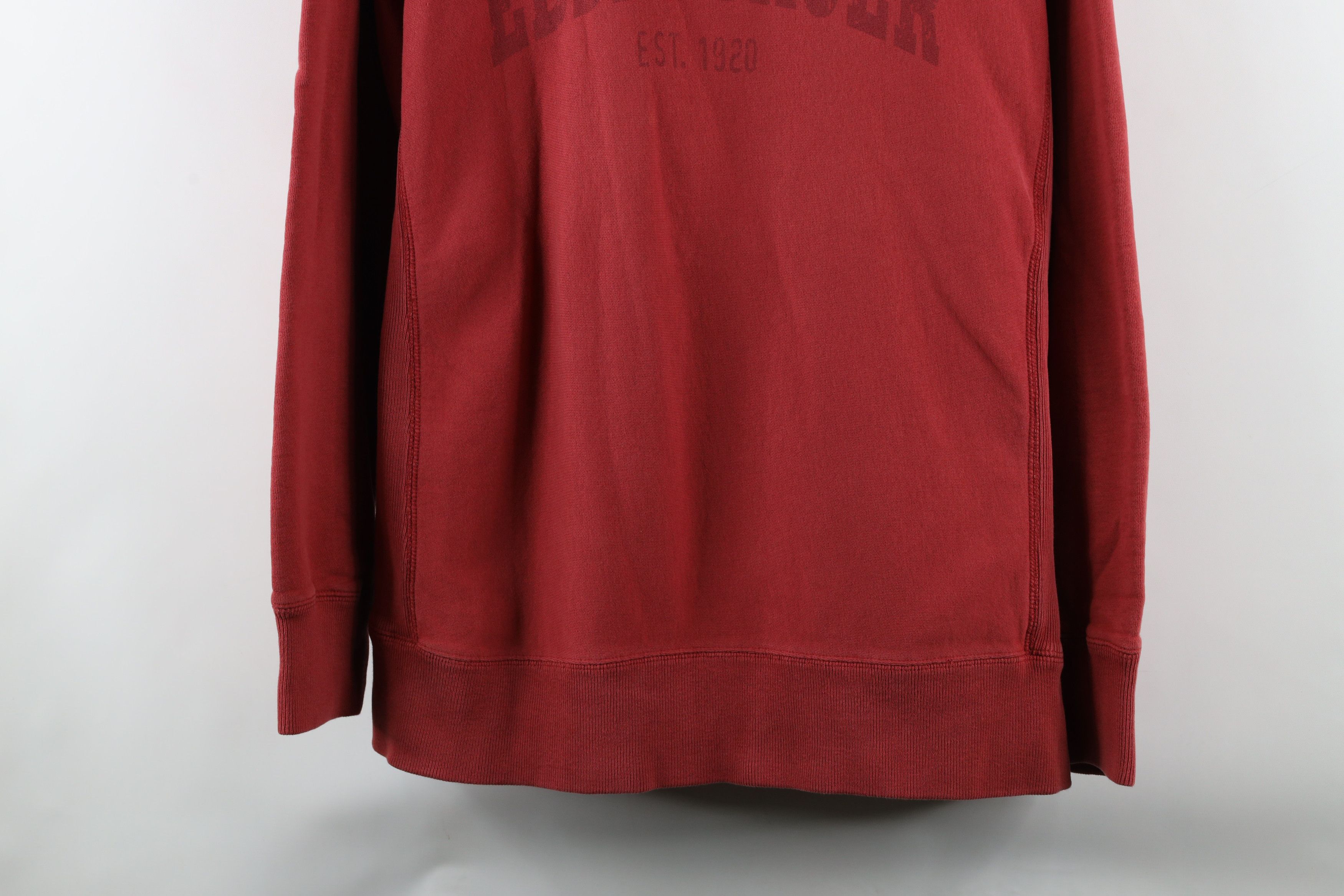 Eddie Bauer × Vintage Vintage Eddie Bauer Spell Out Block Letter Sweatshirt Red Size US L / EU 52-54 / 3 - 3 Thumbnail