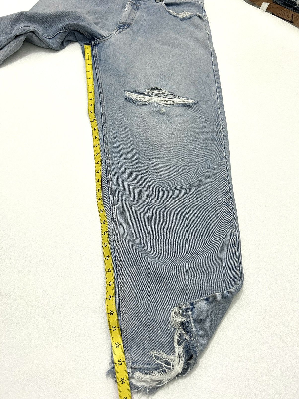 Marc Buchanan × Pelle Pelle Pele Pele Marc Buchanan Distressed Beggy Jeans Size US 36 / EU 52 - 22 Thumbnail