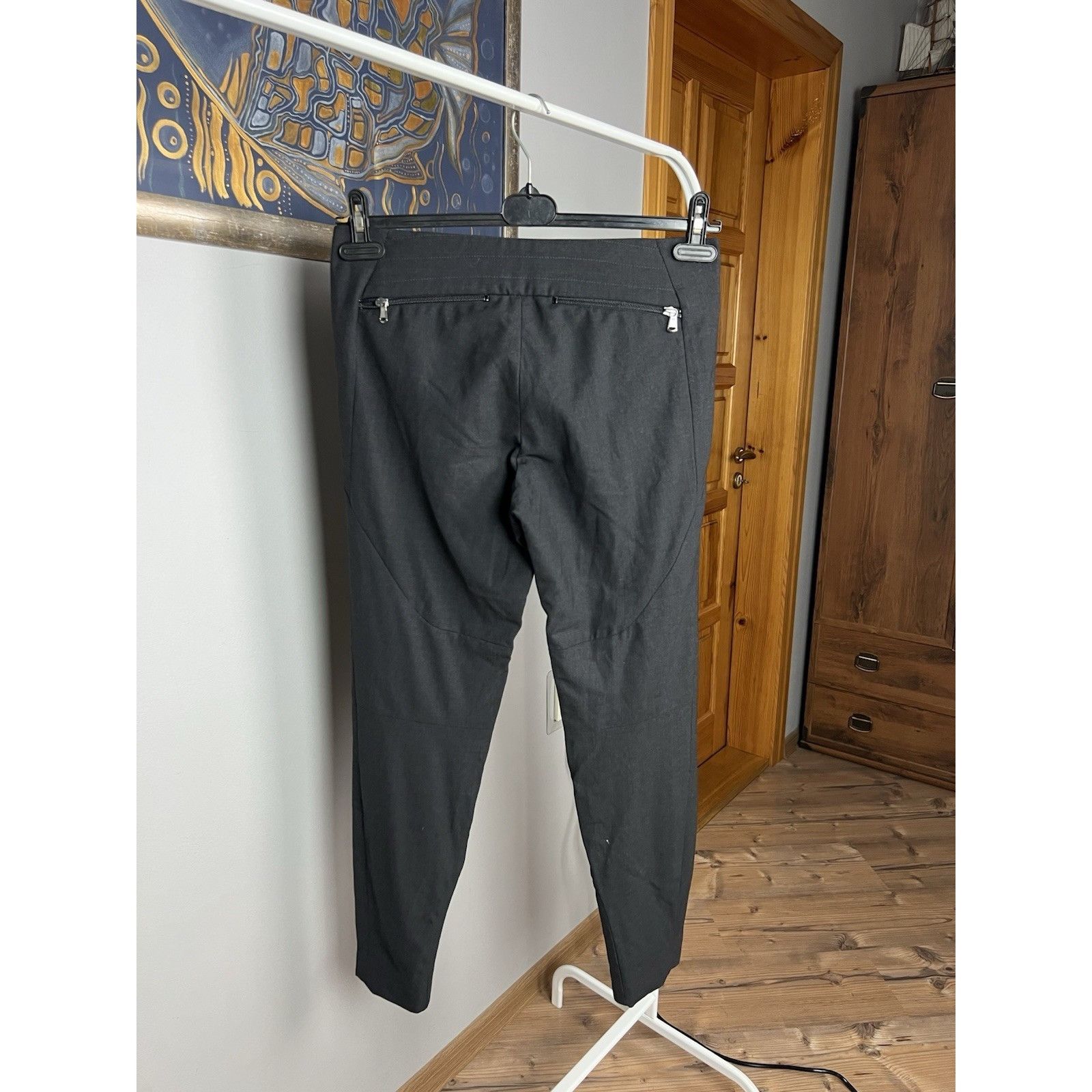 Brunello Cucinelli MINT! Brunello Cucinelli Gray Moto Byker Style Wool Pants Si Size 28" / US 6 / IT 42 - 8 Thumbnail