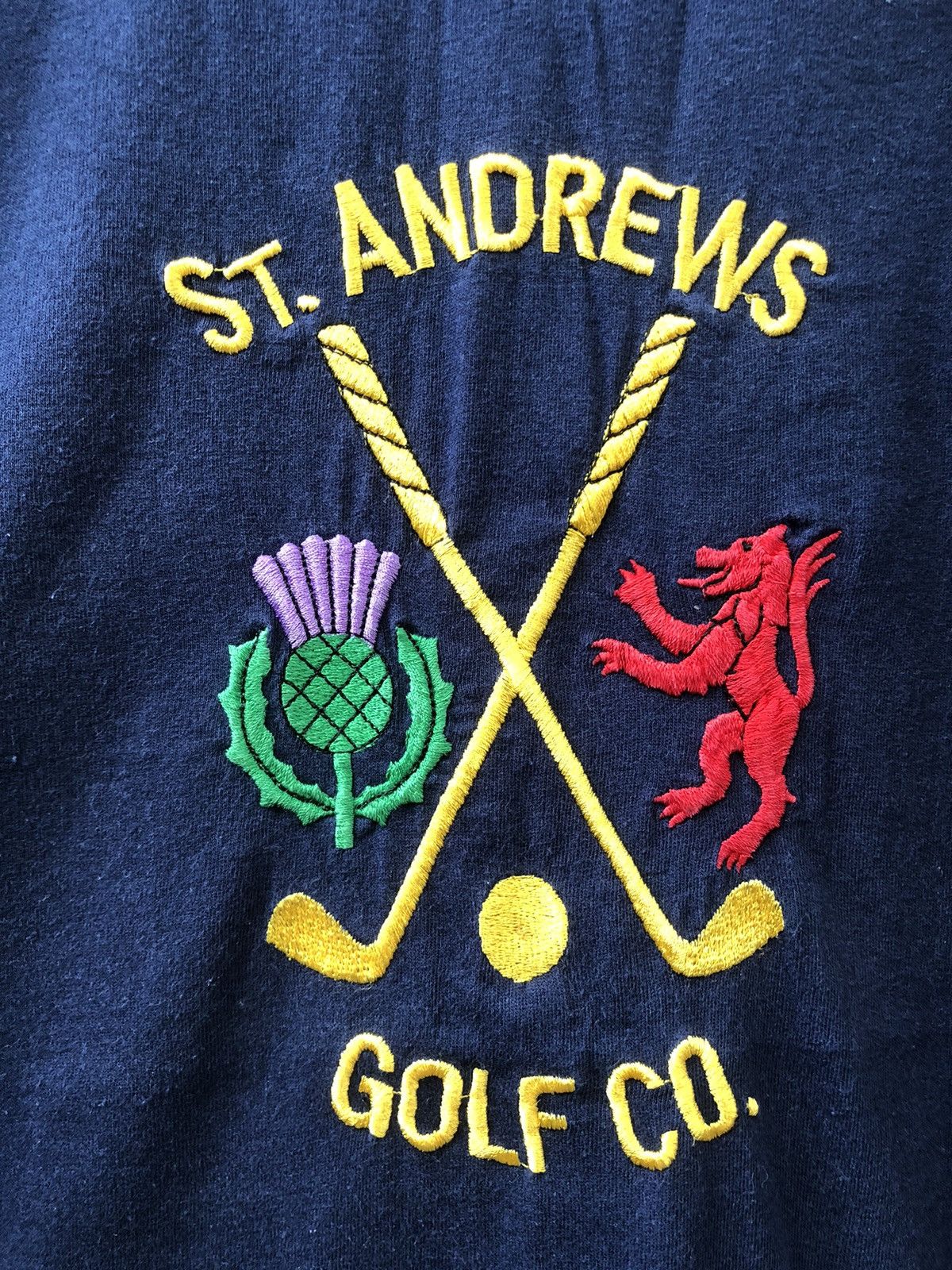 Burberry × Japanese Brand × Vintage Vintage 90s St.Andrews Golf Co Embroidered Centre Logo Tee Size US L / EU 52-54 / 3 - 5 Thumbnail