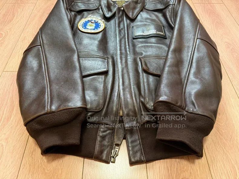 Schott Schott A2 leather jacket, A2 bomber jacket Size US S / EU 44-46 / 1 - 5 Thumbnail